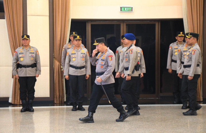 Polri Gelar Korps Raport Kenaikan Pangkat 3 Pati dan 87 Pamen