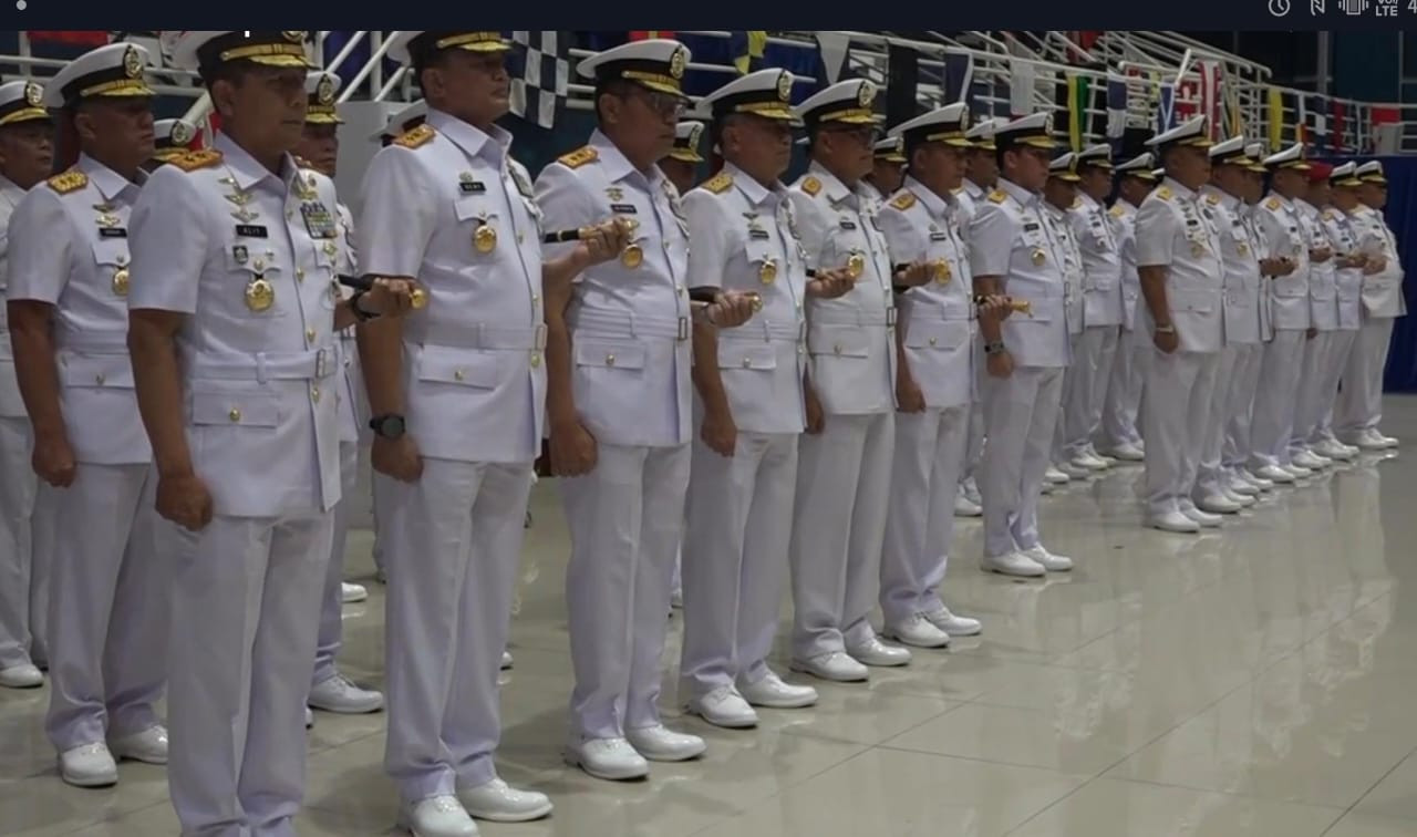 Dankodaeral IX Ambon Hadiri Upacara Sertijab Kepala Staf Koarmada RI, Pangkoarmada I, dan Pangkoarmada III