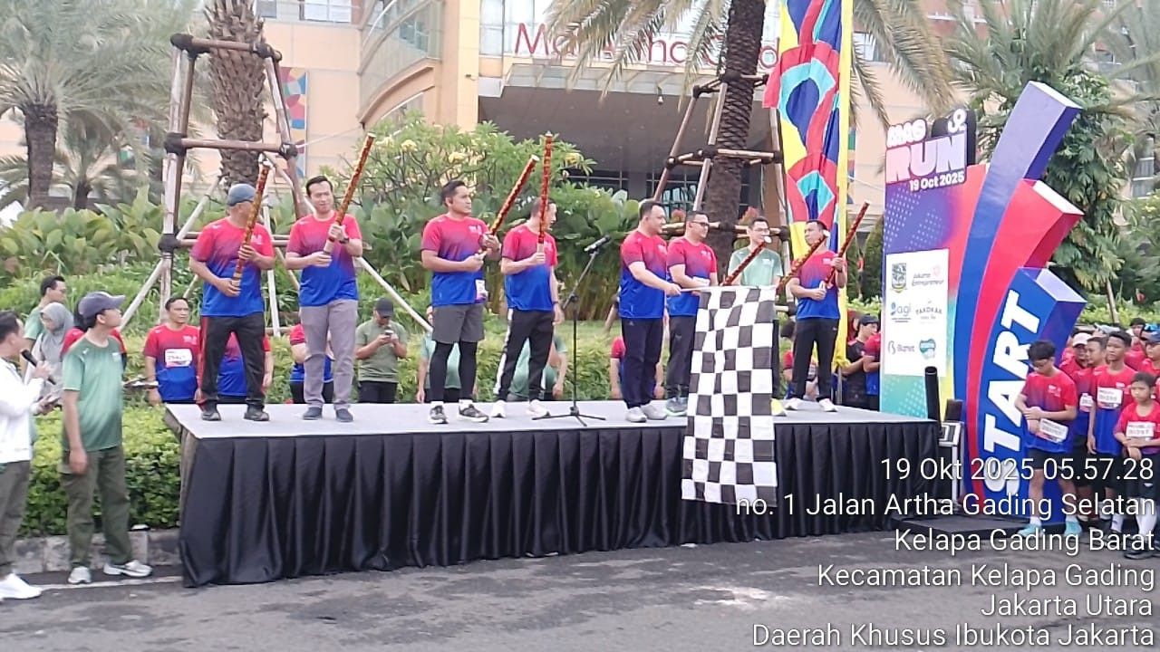 Ribuan Peserta Meriahkan “MAG Run 2025” di Mall Artha Gading, Kapolres Metro Jakarta Utara Lepas Peserta Anak-anak