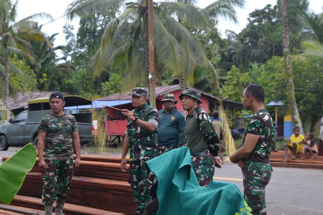 Dandim 1710/Mimika Cek Kesiapan Akhir Jelang Pembukaan TMMD Reguler Ke-124
