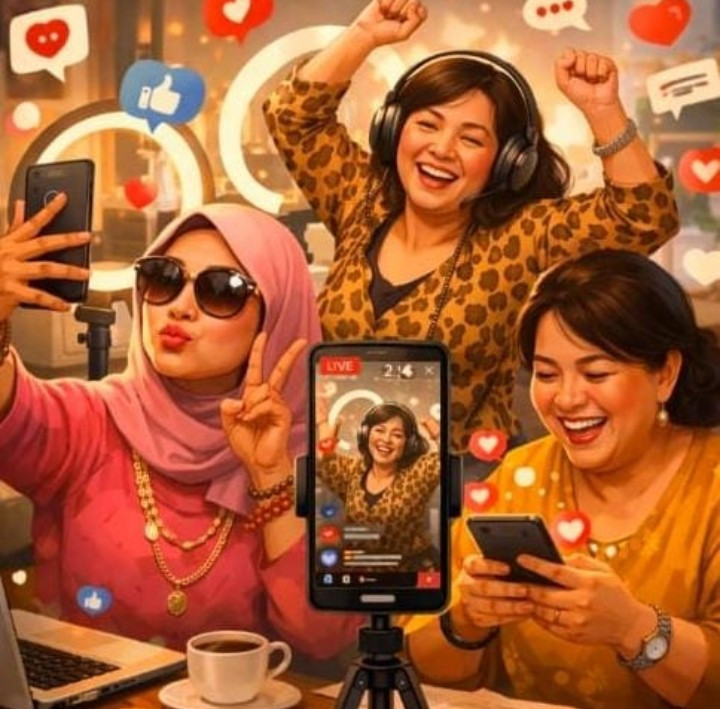 Puber Kedua Emak-Emak, Antara Hiburan, Ekspresi Diri, dan Peluang Ekonomi