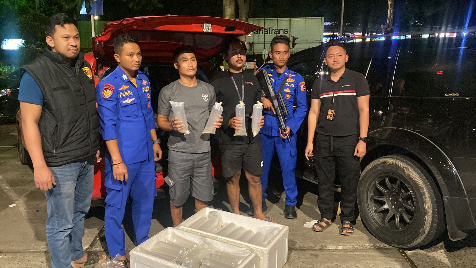 Polairud Baharkam Polri Gagalkan Penyelundupan 11.543 Ekor Benih Lobster di Sukabumi