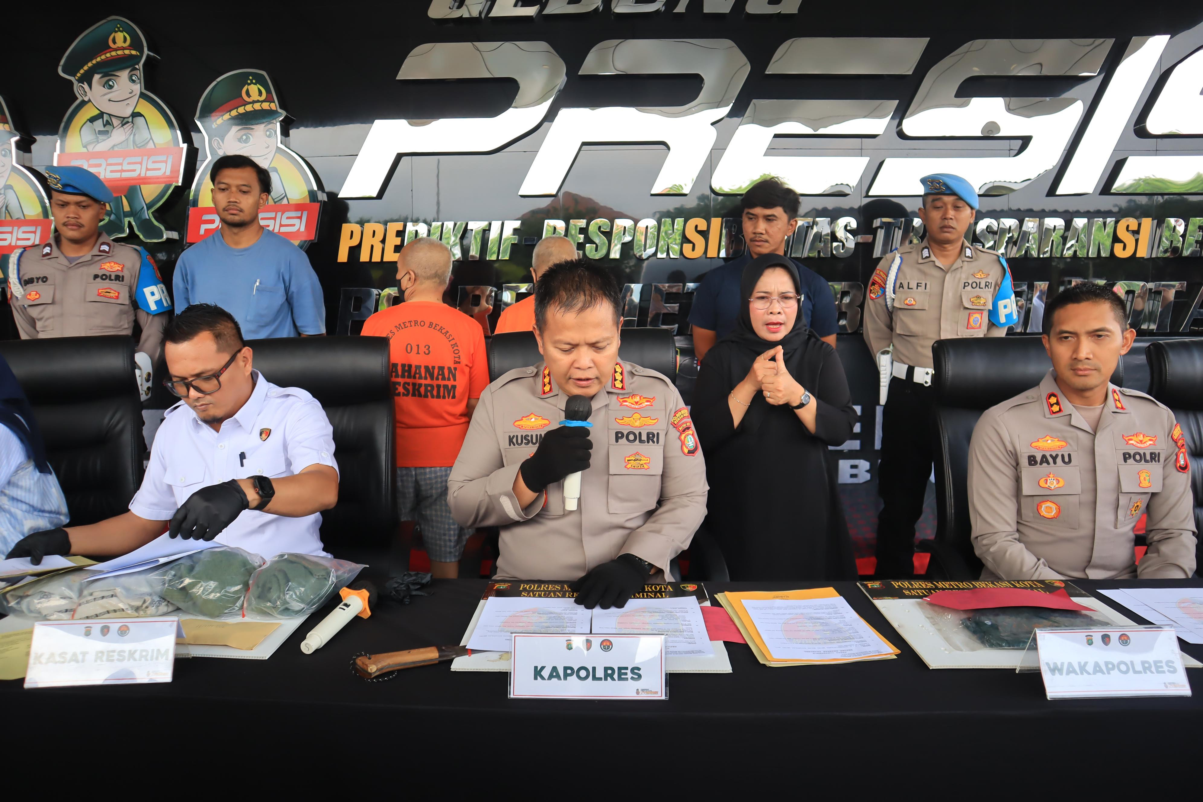 Kapolres Metro Bekasi Kota Beberkan Kasus Kekerasan Seksual, Pelaku Saudara Kembar, Korban Penyandang Disabilitas