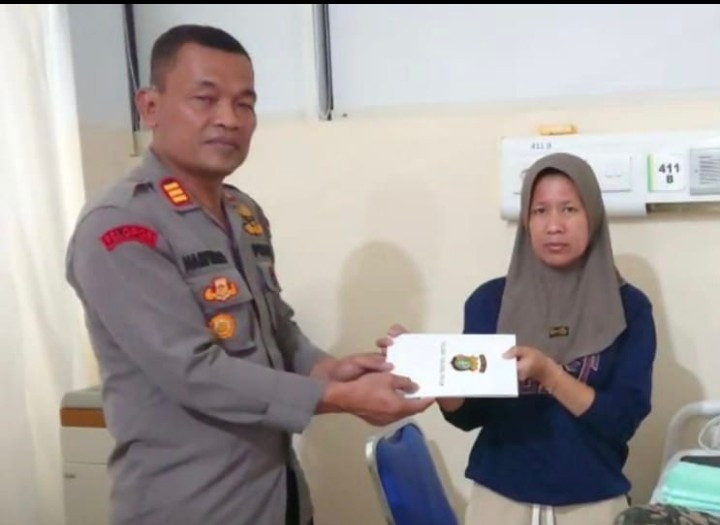 Tali Asih di Tengah Luka Polres Jakarta Utara Sampaikan Dukungan untuk Korban Penyiraman Air Keras