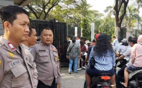 Pengamanan Ibadah Gereja Katholik Santo Albertus Ibadah Kenaikan Isa Almasih