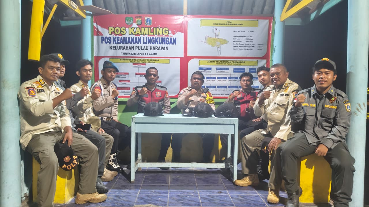 Polsek Kepulauan Seribu Utara Gelar Patroli dan Pengecekan Pos Kamling di Tiga Pulau, Pastikan Lingkungan Aman dan Kondusif