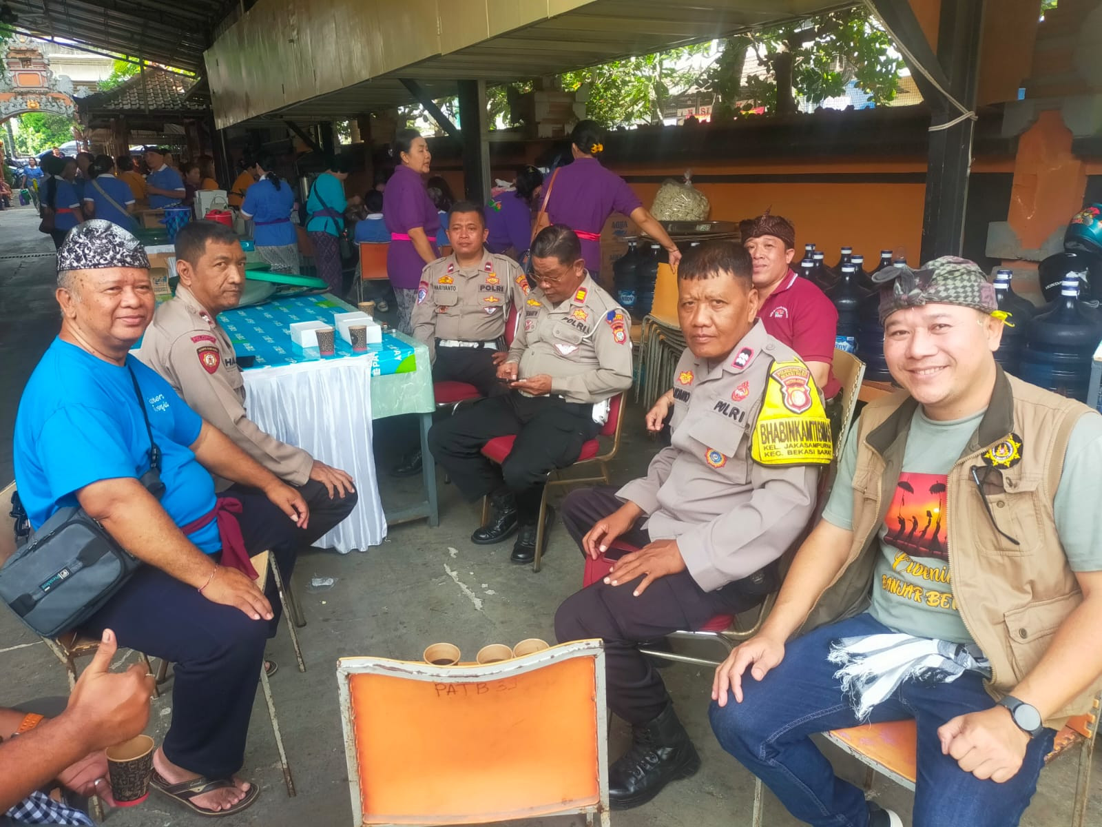 Polsek Bekasi Barat Amankan Giat Upacara Pujawali di Pura Agung Tirtha Buana