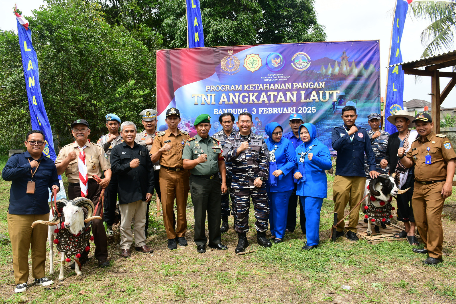 TNI AL Wujudkan Kemandirian Pangan, Lanal Bandung Gelar Program Ketahanan Pangan TNI Angkatan Laut