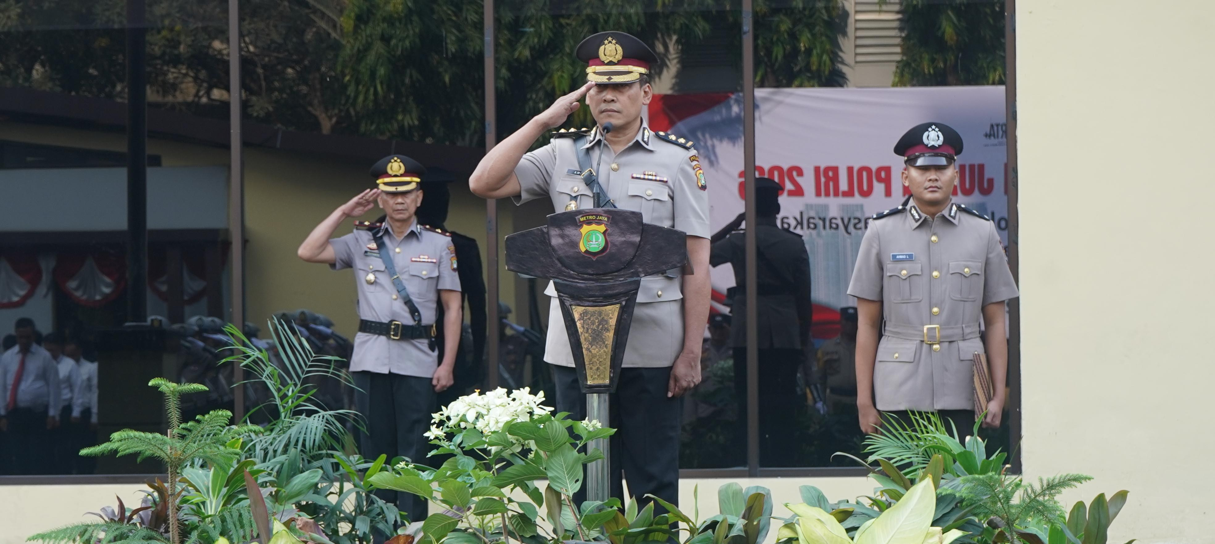 233 Personel Polres Metro Jakarta Utara Ikuti Upacara Hari Juang Polri