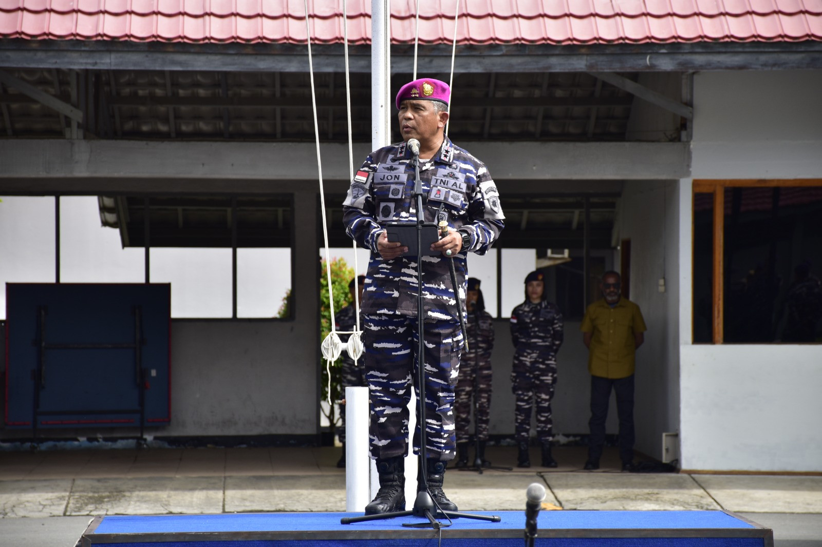 Kodaeral X TNI AL Gelar Apel Khusus, Dankodaeral X Tegaskan Tidak Ada Aktivitas Ilegal di Wilayah Laut