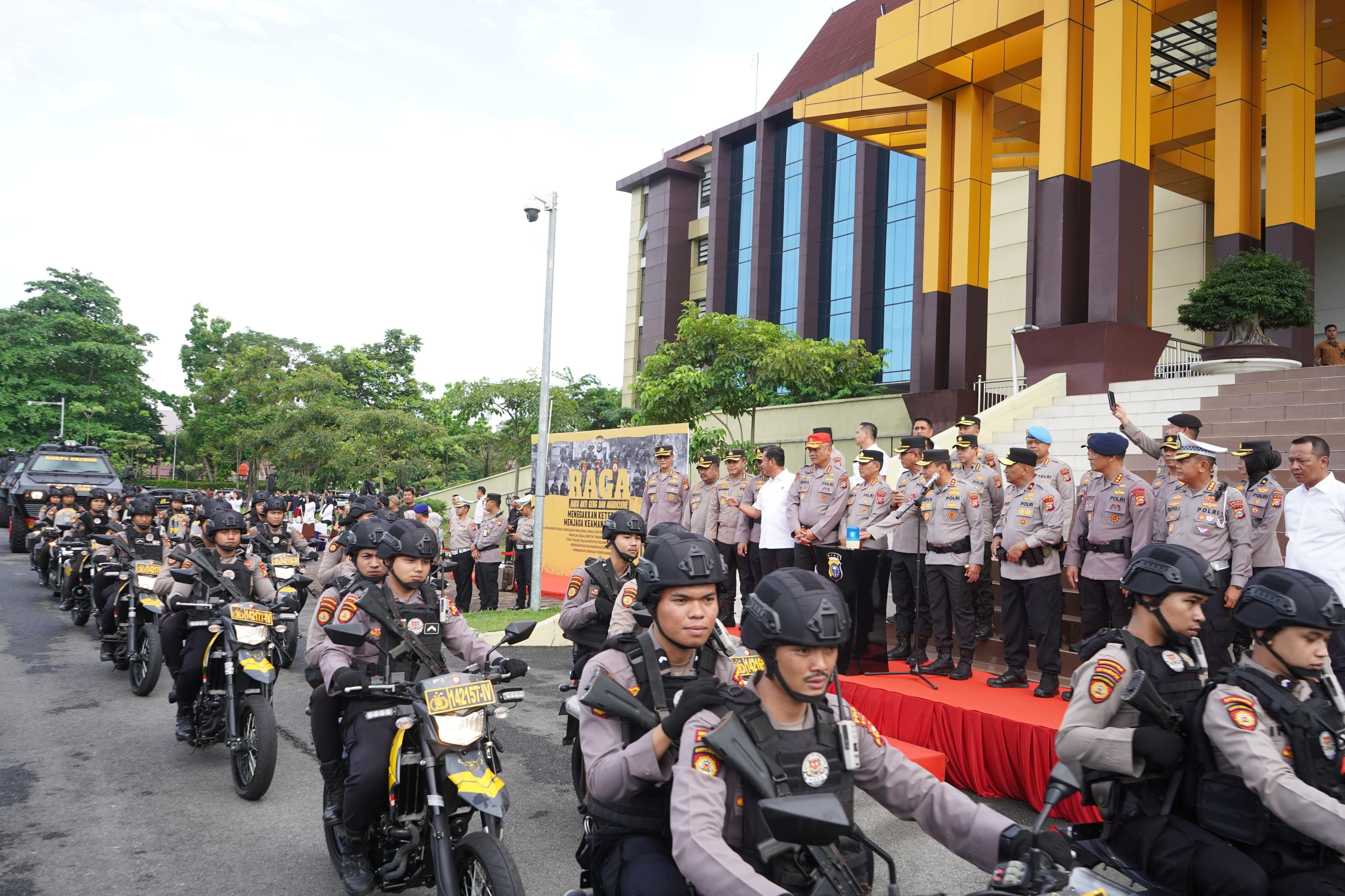 POLDA RIAU LAUNCING PROGRAM TIM RAGA (RABU ANTI GENG DAN ANARKISME)