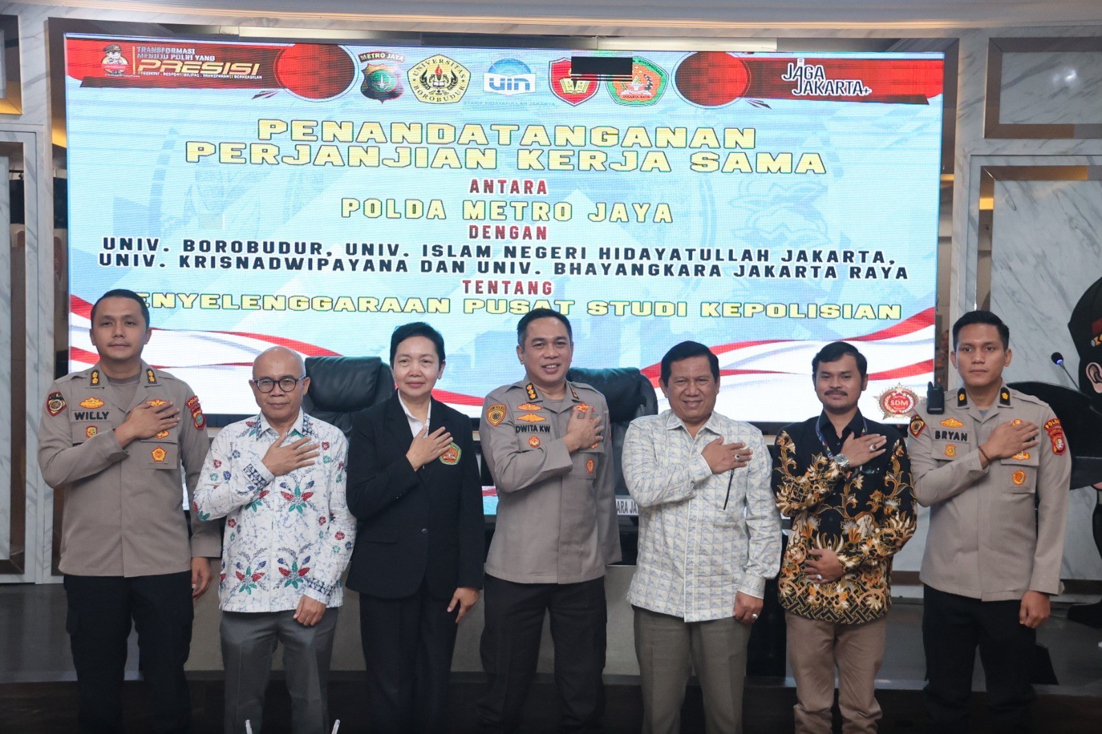 Polda Metro Jaya Perkuat Pengembangan SDM, Biro SDM Teken Kerja Sama dengan Empat Perguruan Tinggi