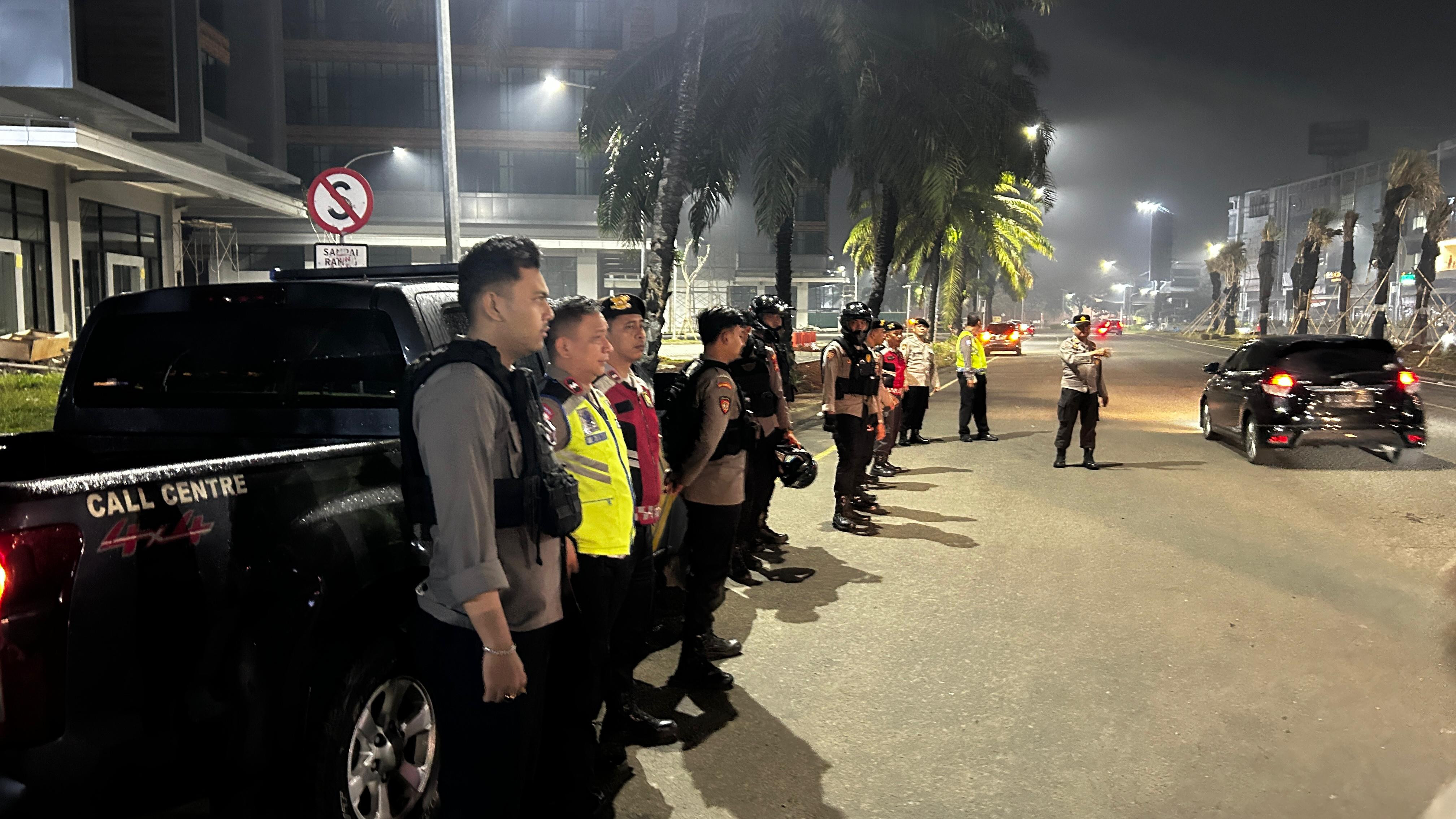 Polres Metro Bekasi Kota Gelar Patroli Malam, Situasi Kota Aman Terkendali