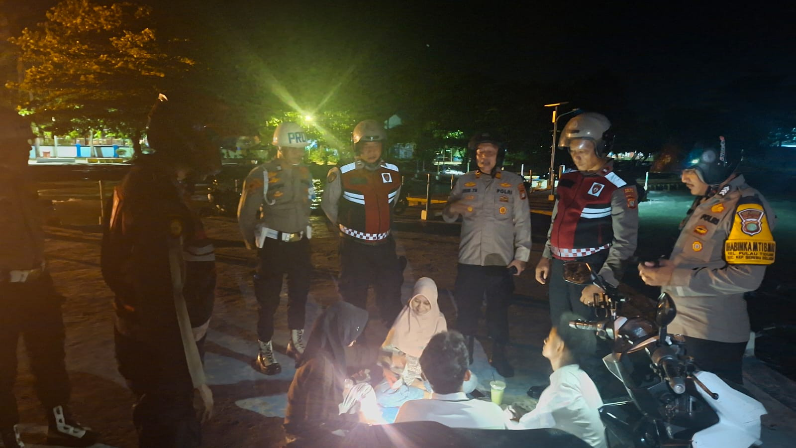 Polsek Kepulauan Seribu Selatan Sisir Titik Rawan 3C dan Sosialisasi Call Center 110 di Pulau Tidung