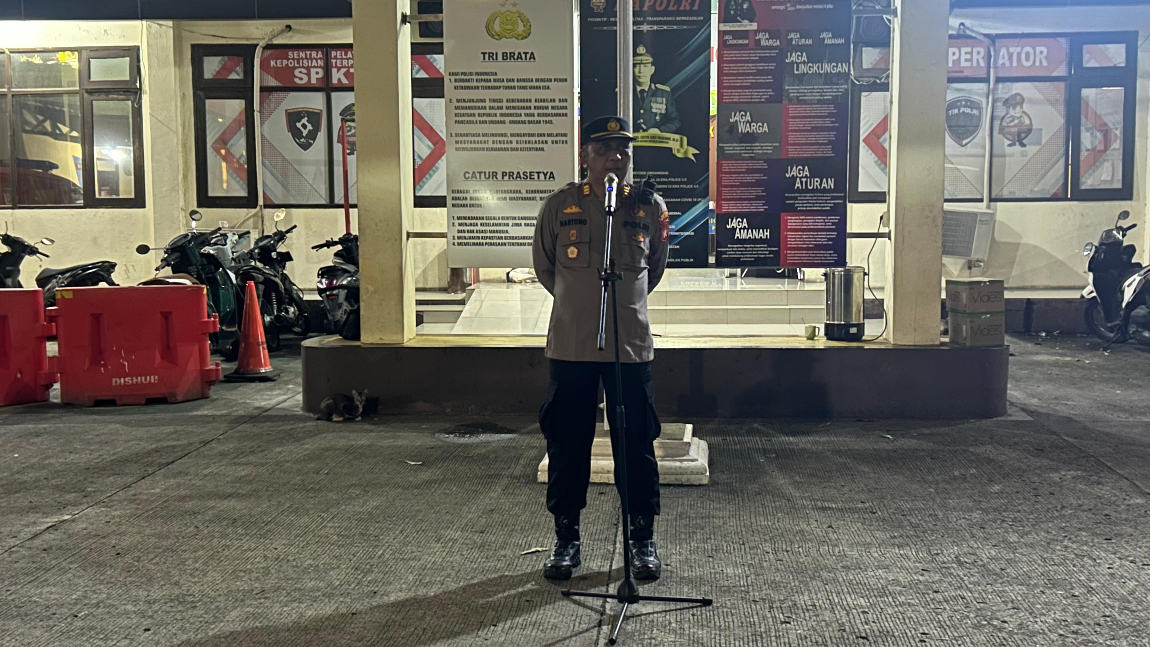 Polsek Koja Gelar Apel KRYD, Perkuat Pengamanan Wilayah Jelang Akhir Pekan