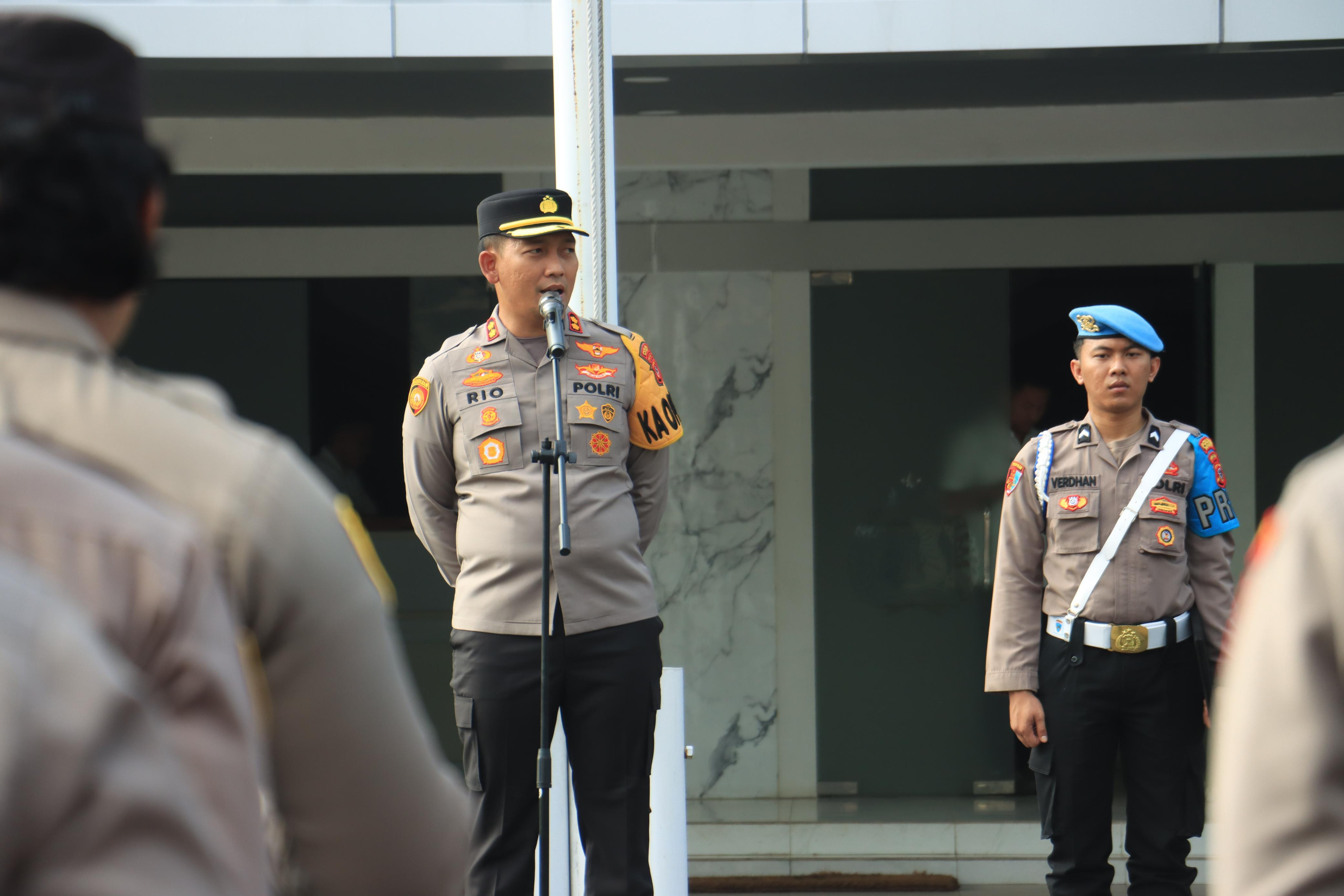 Kapolres Bogor Pimpin Apel Kesiapan Personel Jelang Peringatan Hari Buruh