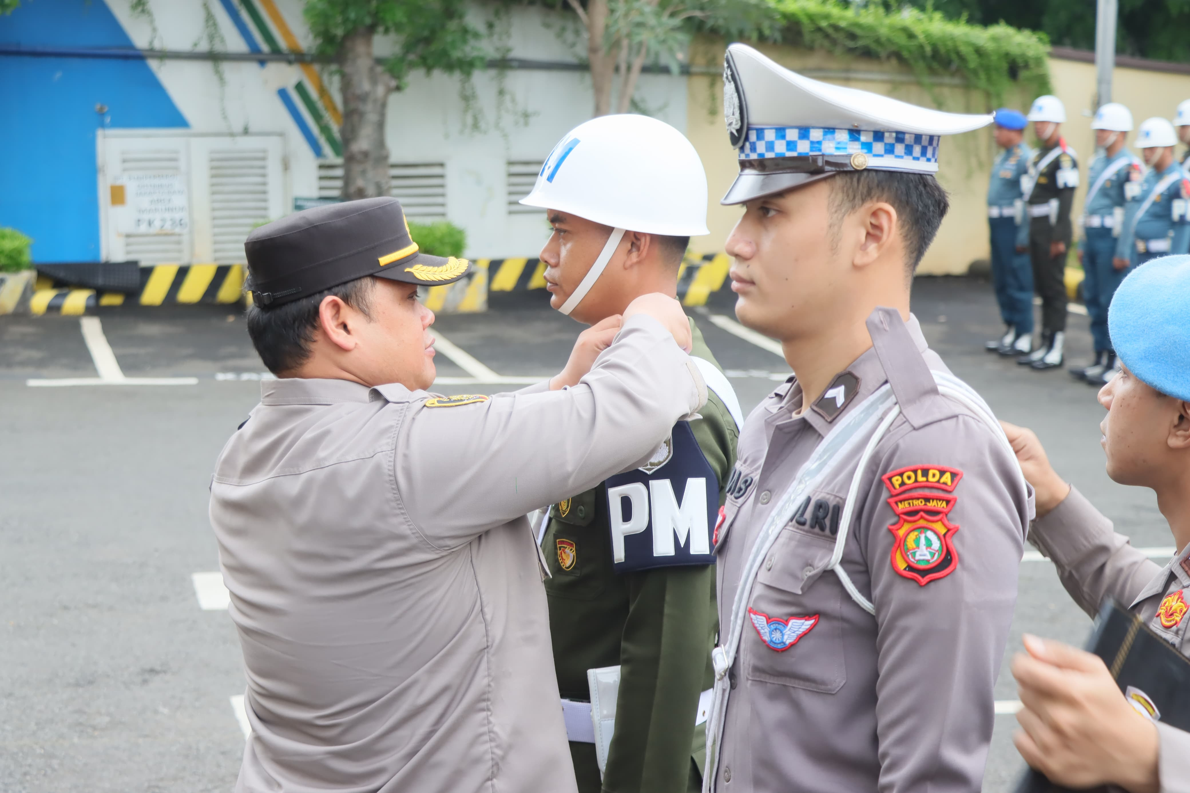 Apel Gelar Pasukan Operasi Kepolisian Lilin Jaya 2024 di Polres Metro Jakarta Utara