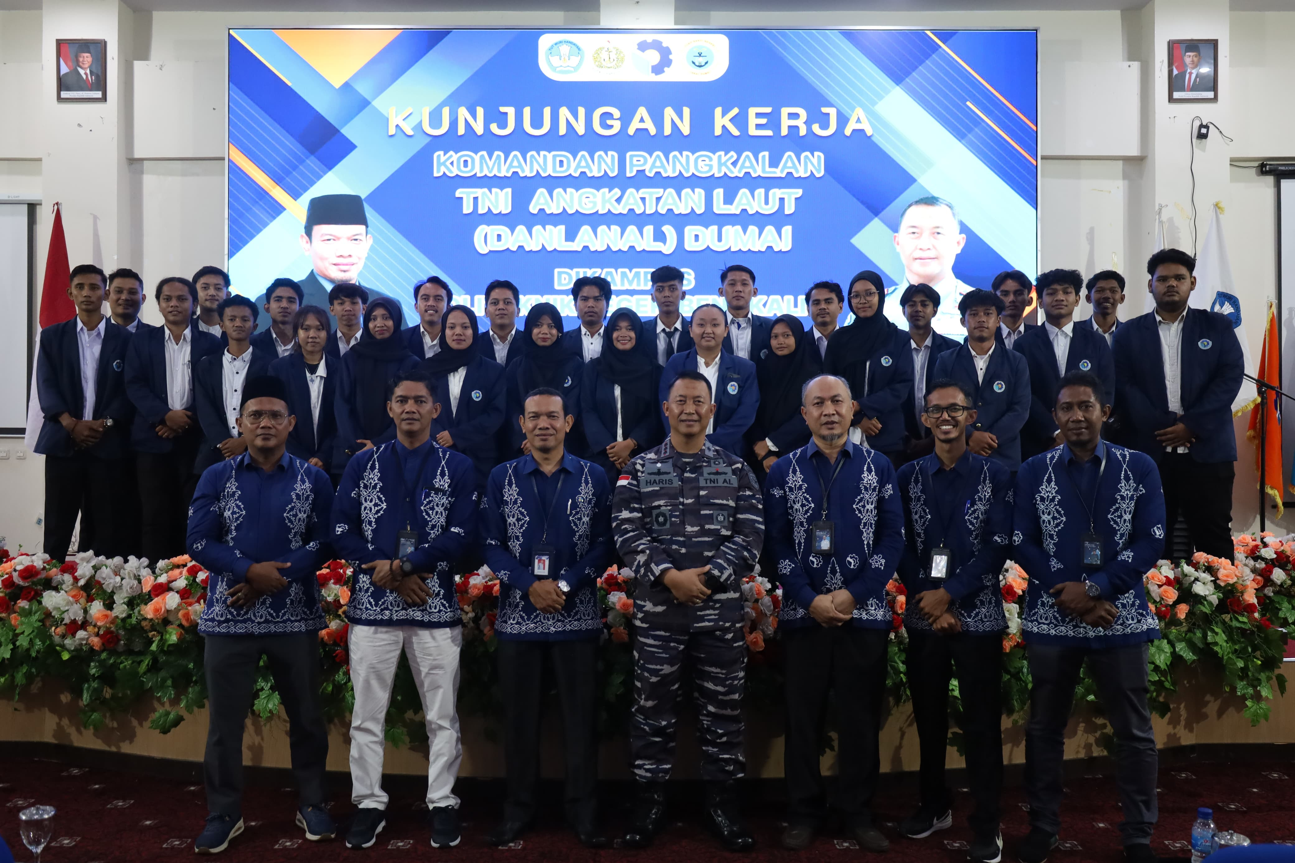 Mengenal Lebih Dekat Politeknik Negeri Bengkalis, Danlanal Dumai Berbagi Pengalaman dan Motivasi Kepada Mahasiswa