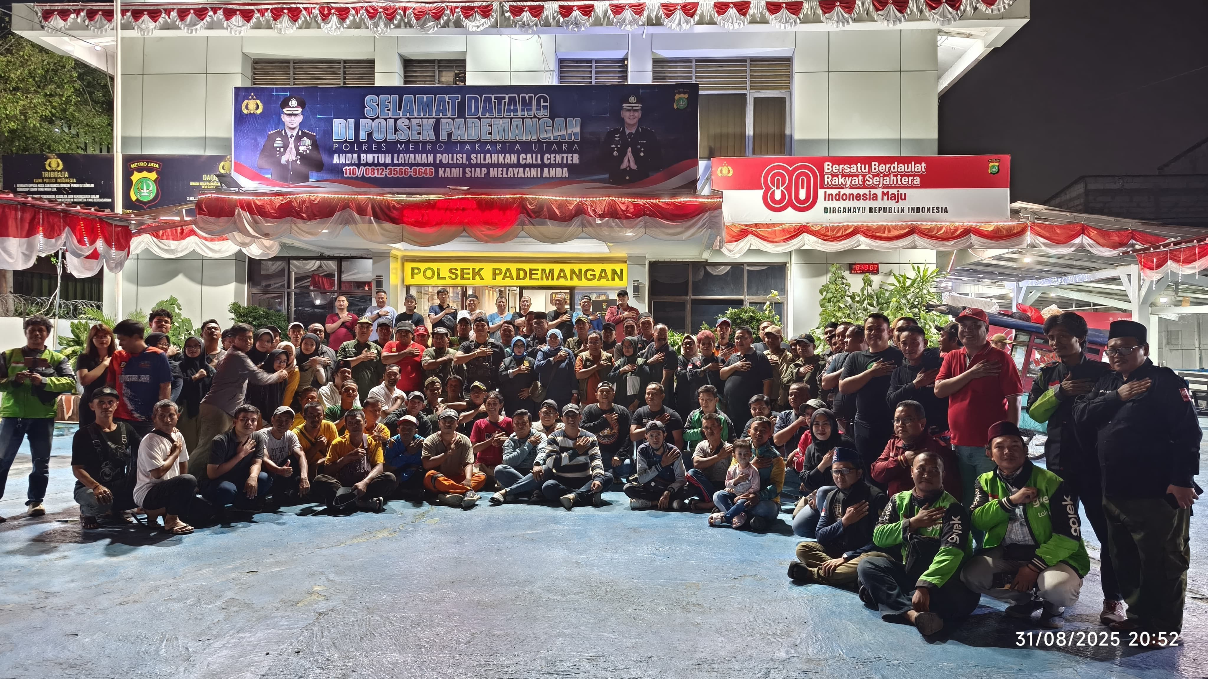 Apel Gabungan 3 Pilar dan Warga Pademangan, Antisipasi Massa Anarkis dalam Program "Jaga Jakarta"