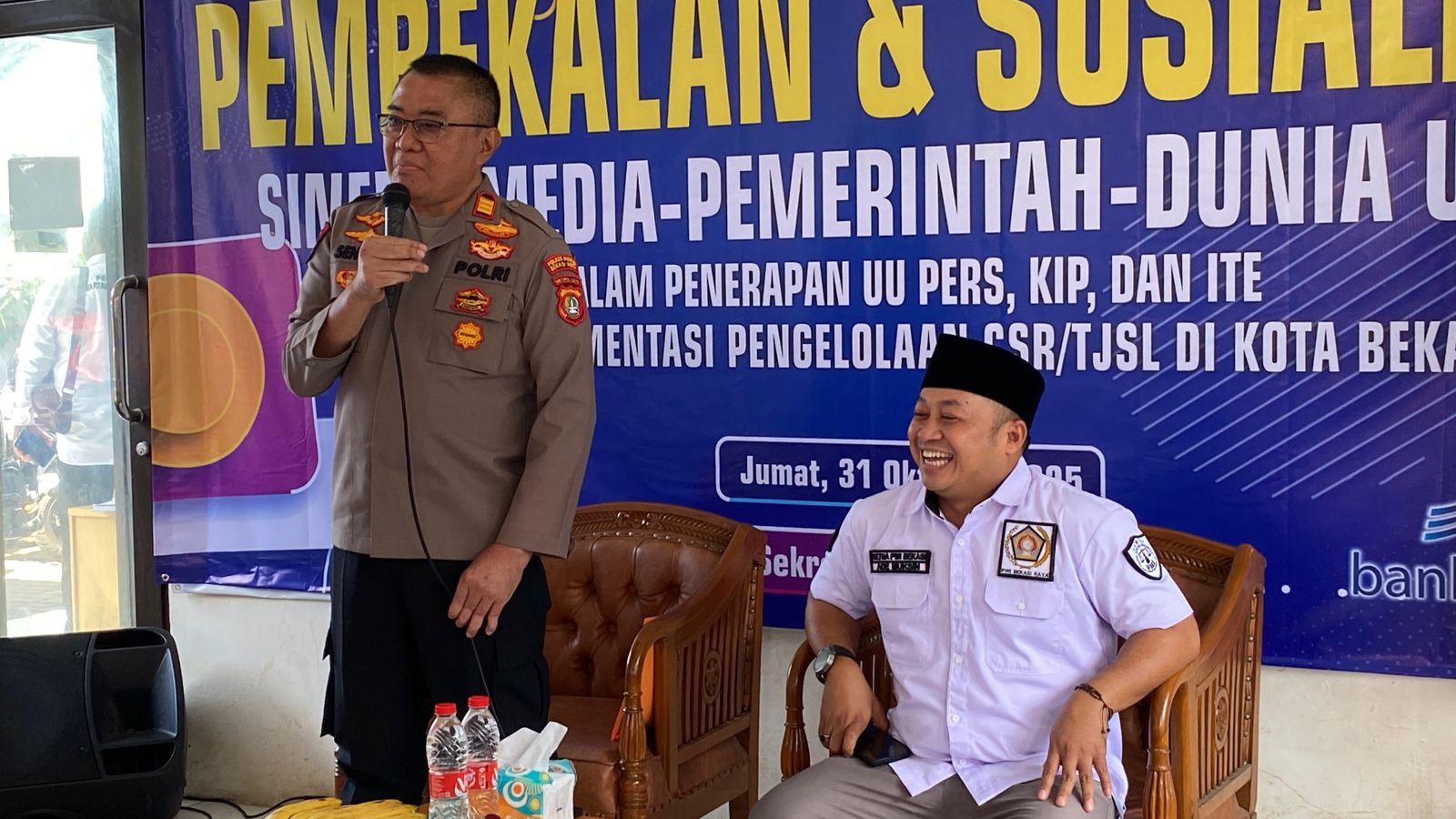 Polres Metro Bekasi Kota Gelar Pembekalan Sinergi Media - Pemerintah - Dunia Usaha: Perkuat Penerapan UU Pers, KIP, ITE dan Pengelolaan CSR/TJSL
