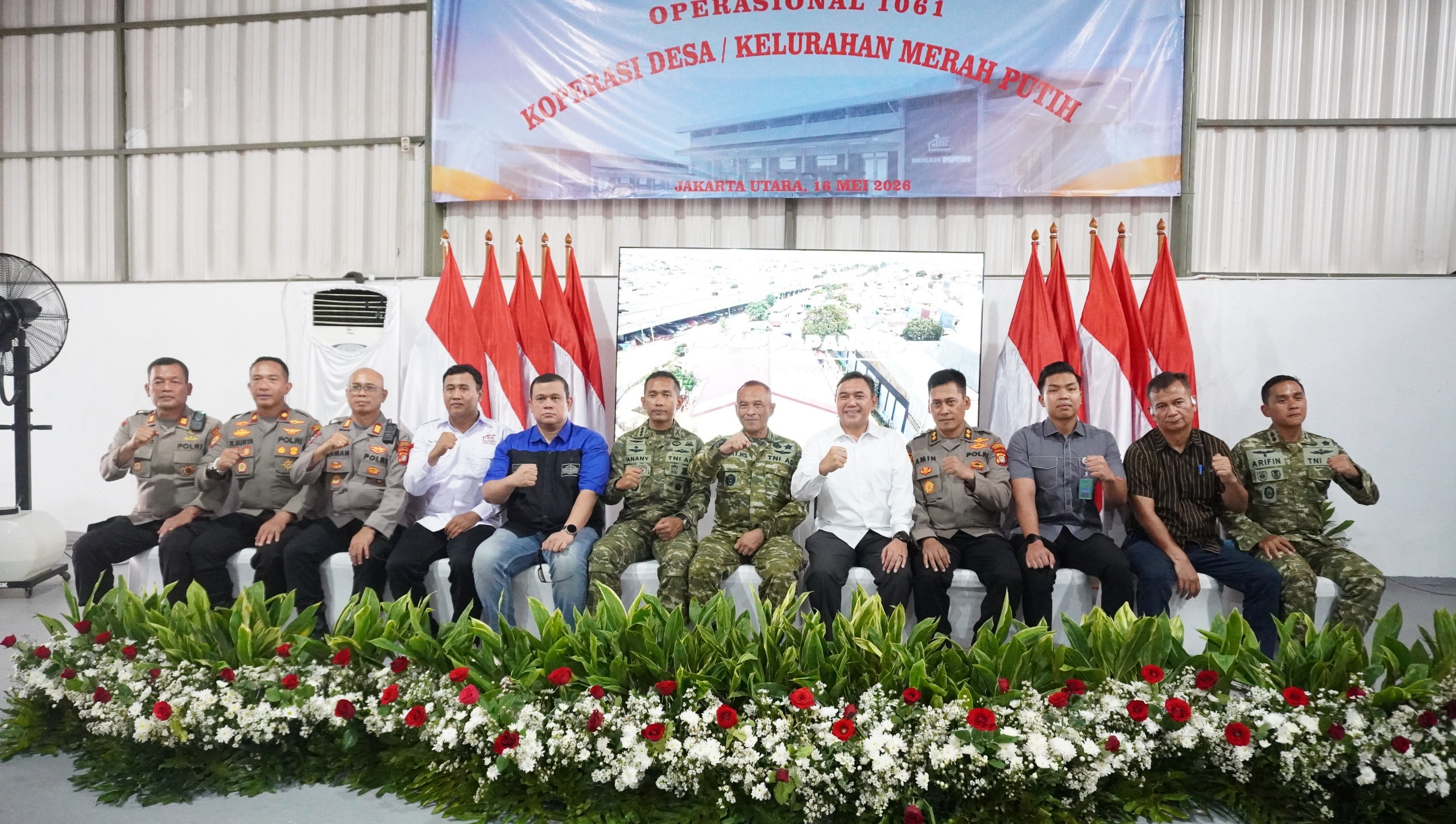 KDKMP Papanggo Resmi Diluncurkan, Dandim 0502/JU Hadiri Launching Virtual 1.061 Titik KDKMP oleh Presiden Prabowo