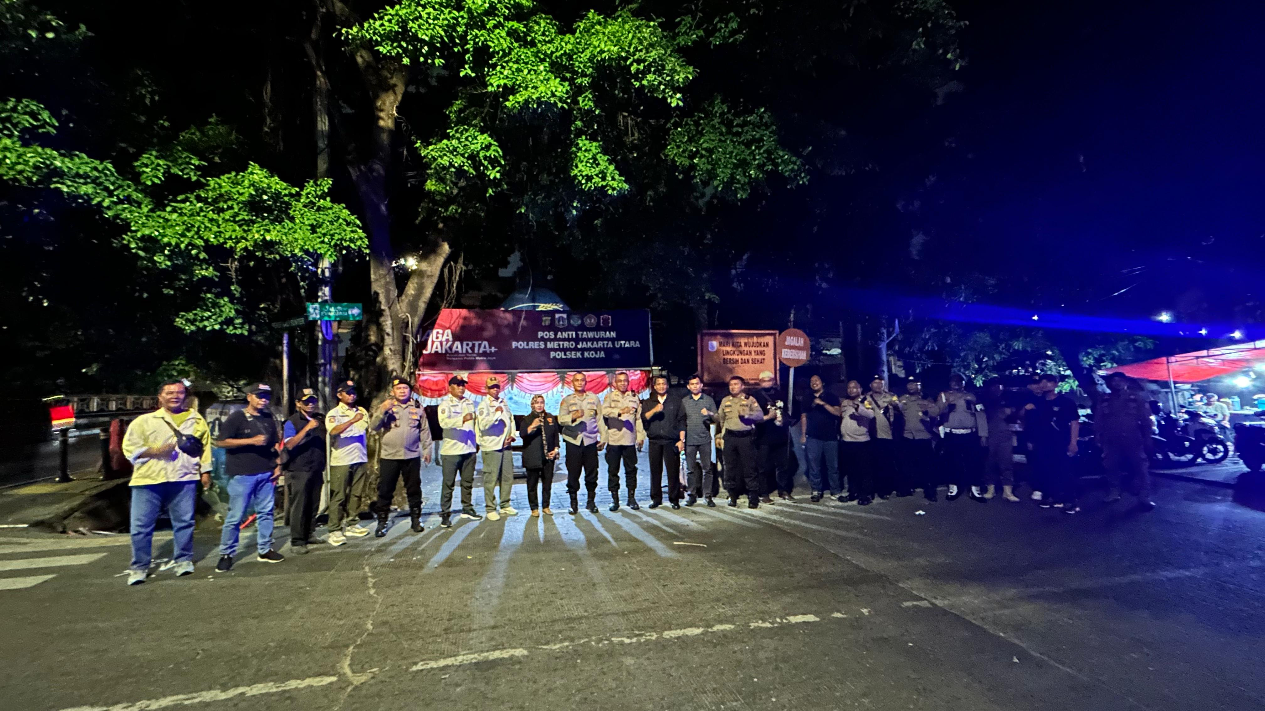 Kapolsek Koja Pimpin Patroli Antisipasi Kejahatan Jalanan dalam Program Jaga Jakarta