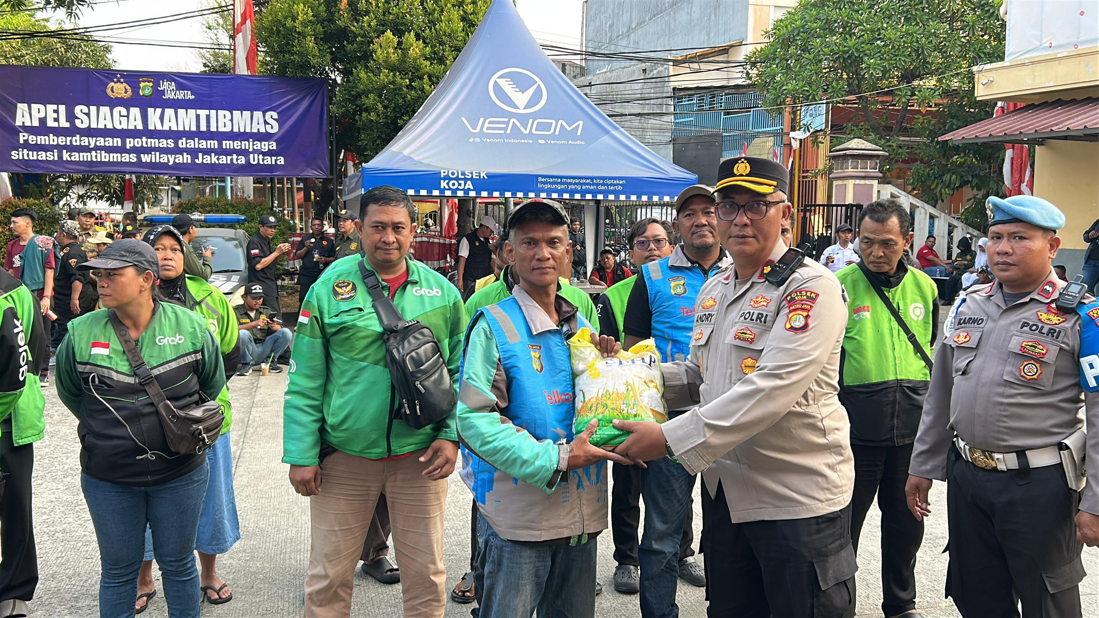 Dukung Program Jaga Jakarta, Polsek Koja Libatkan 160 Potmas Perkuat Kamtibmas