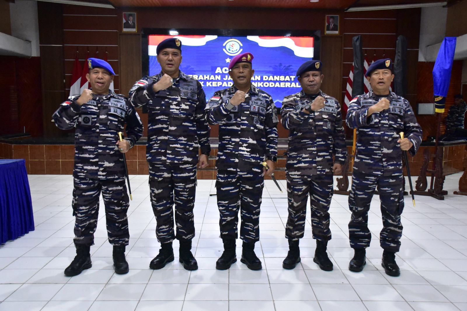 Penyerahan Jabatan Dansat Lantamal X TNI AL Kepada Dankodaeral X Sebagai Dampak Validasi Organisasi