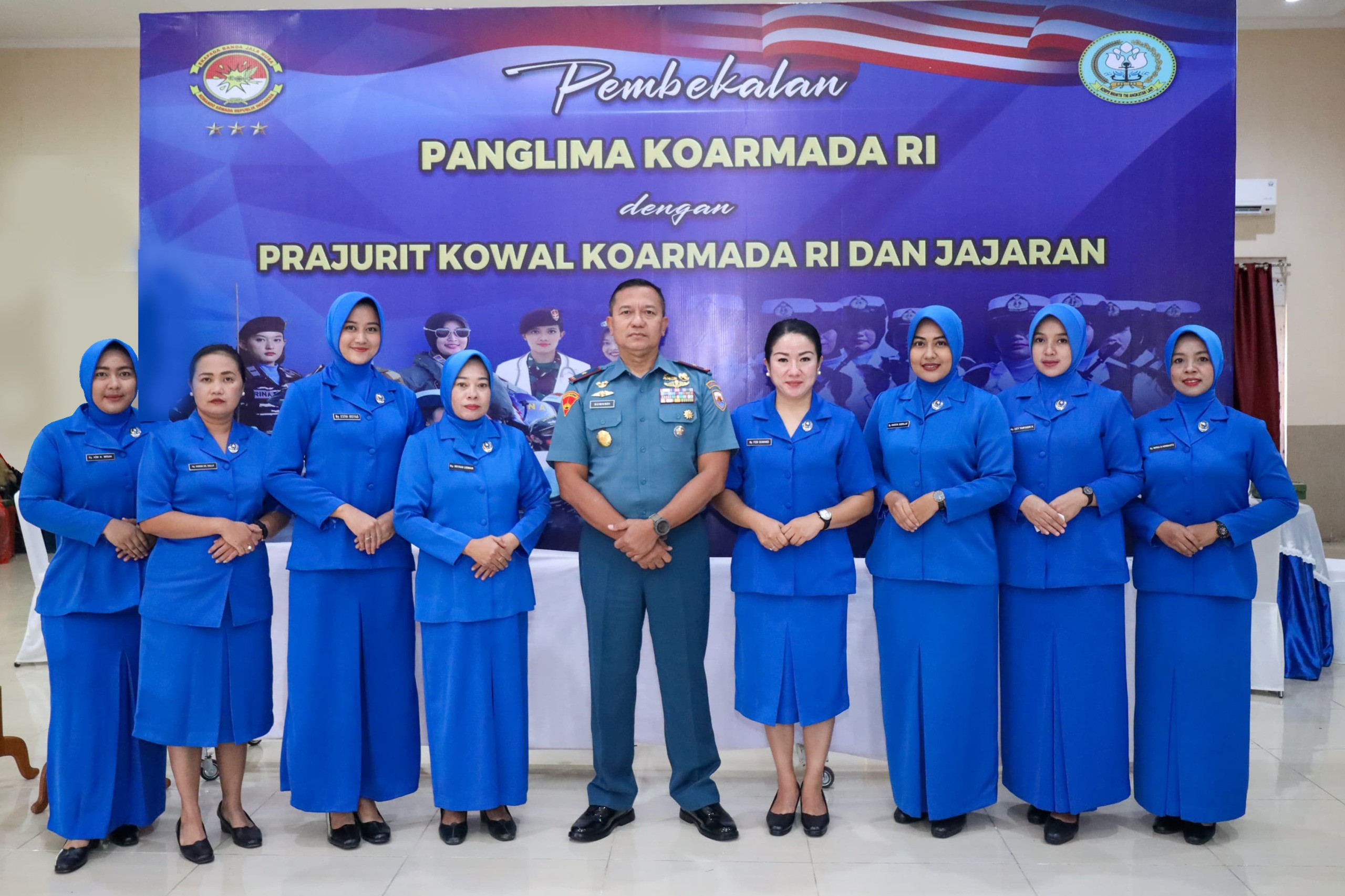 Danlantamal IX Beserta Ketua Korcab IX, Pengurus dan Anggota Jalasenastri Korcab IX DJA III Terima Pengarahan Secara Virtual Dari Pembina Gabungan Jalasenastri Armada RI