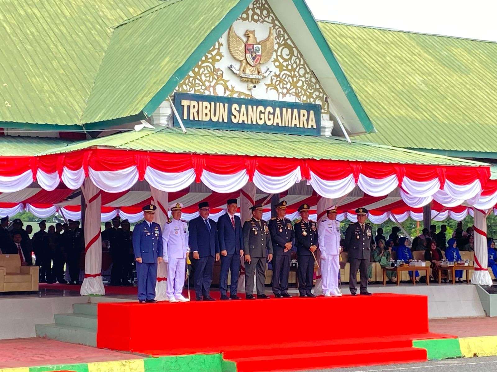 Danlanal Sabang Hadiri Upacara HUT Ke-80 TNI Tahun 2025 di Kota Banda Aceh