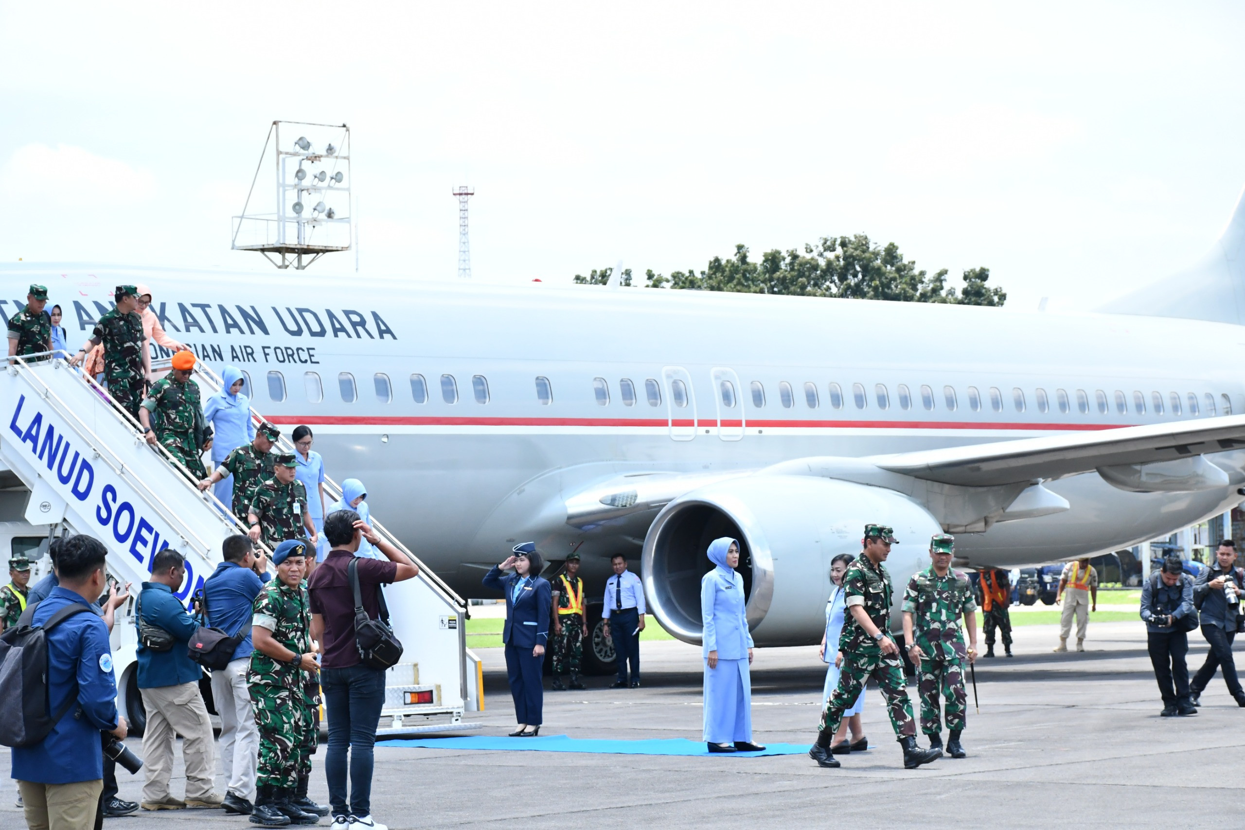 Komandan Kodaeral I Sambut Kedatangan Kepala Staf TNI Angkatan Udara
