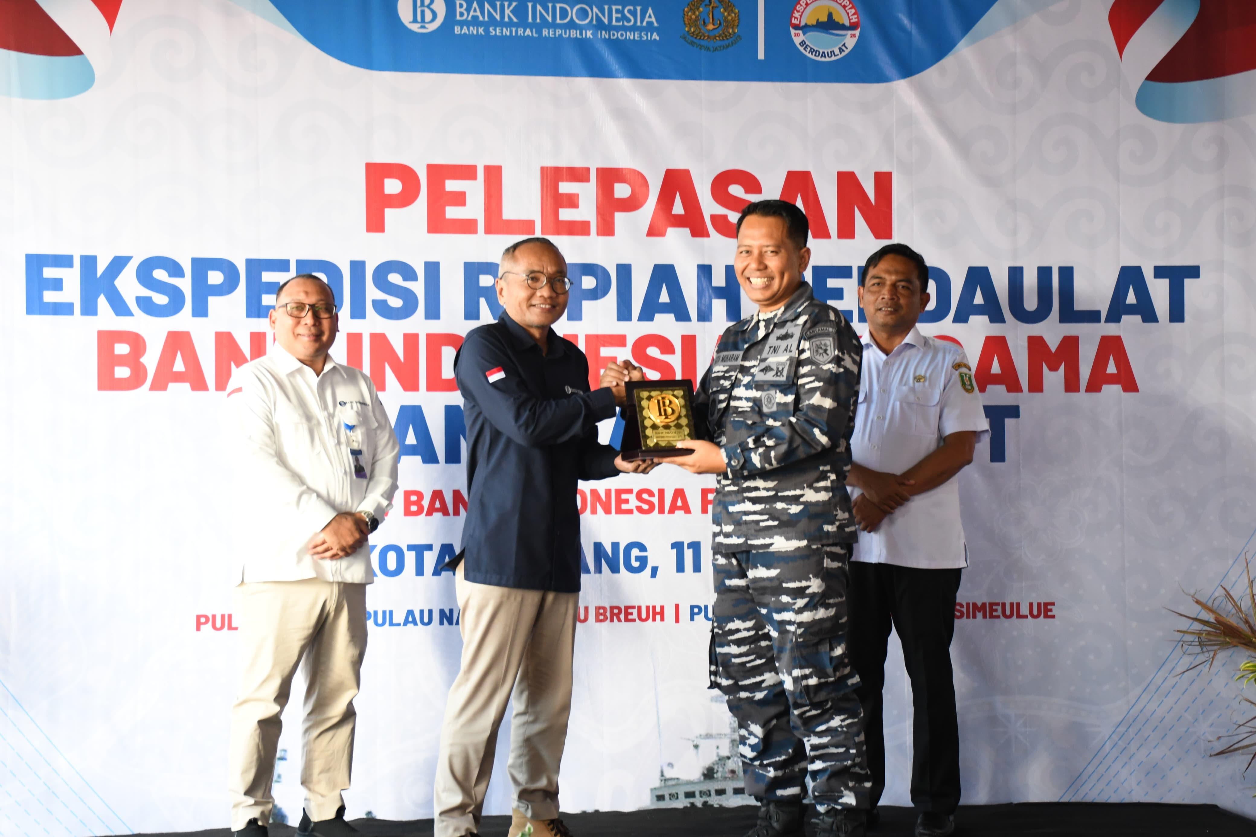 TNI AL Bersama Bank Indonesia Selenggarakan (ERB) Ekspedisi Rupiah Berdaulat Aceh 2025 di Lanal Sabang