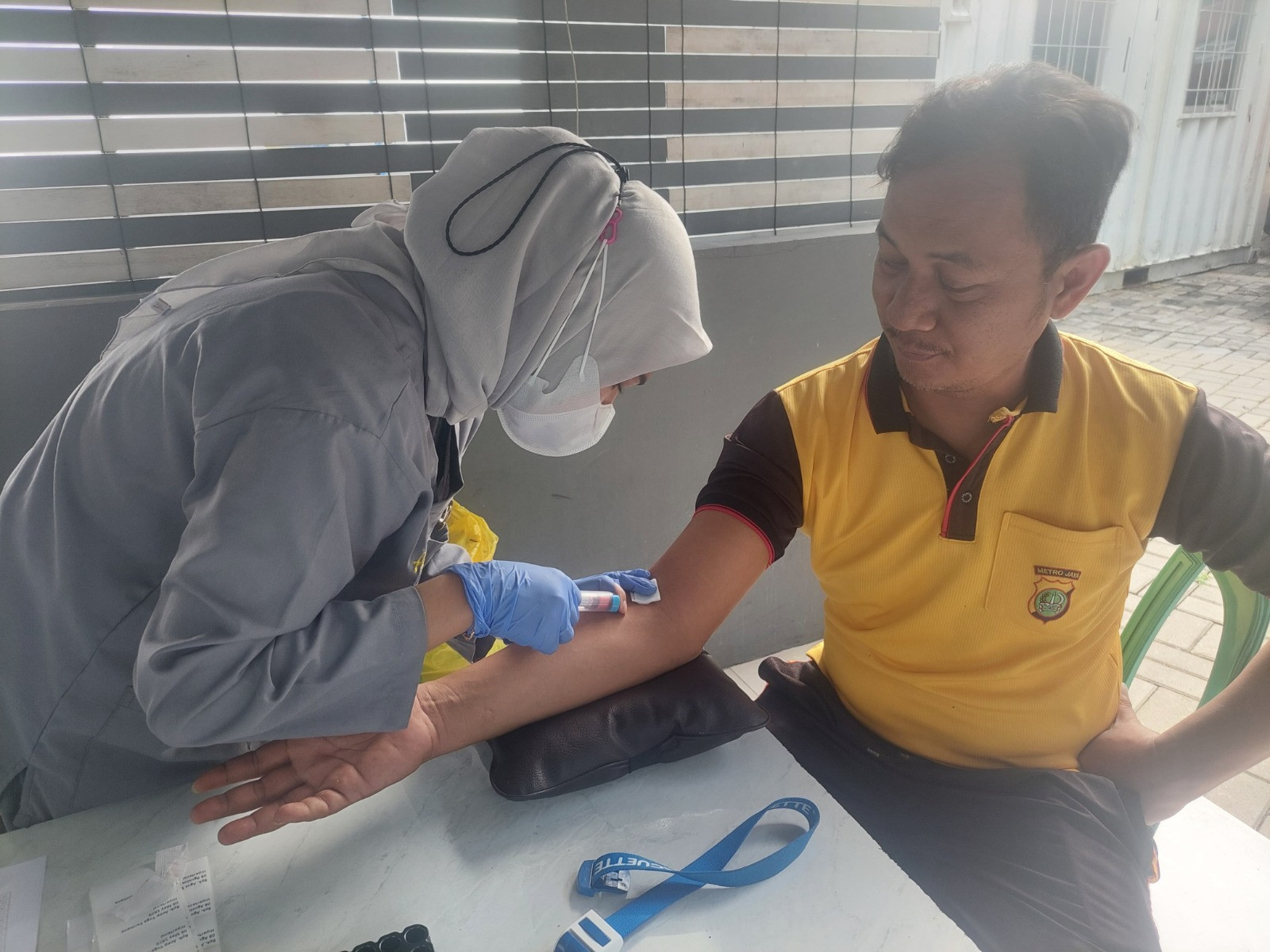 Kasidokkes Polres Kepulauan Seribu Gelar Kegiatan Prolanis dan Pemeriksaan Laboratorium Bersama Prodia