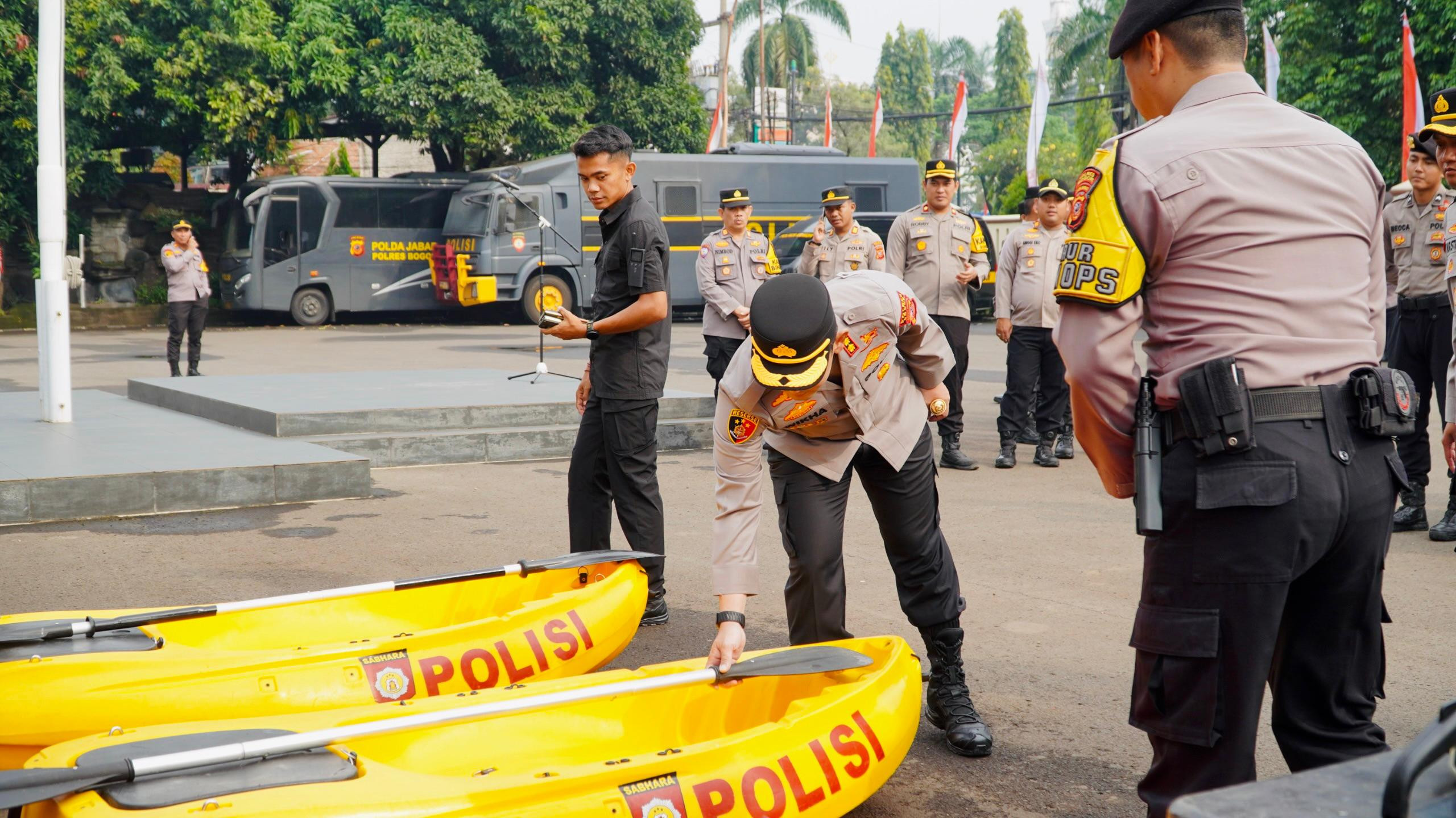 Kapolres Bogor Pastikan Kesiapan Peralatan Penanggulangan Bencana