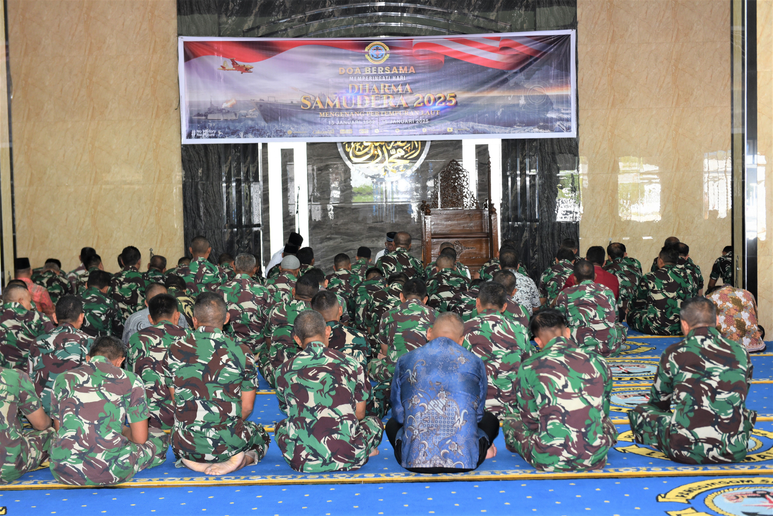 Peringati Hari Dharma Samudera Mengenang Pertempuran Laut, Prajurit Lantamal I Laksanakan Doa Bersama