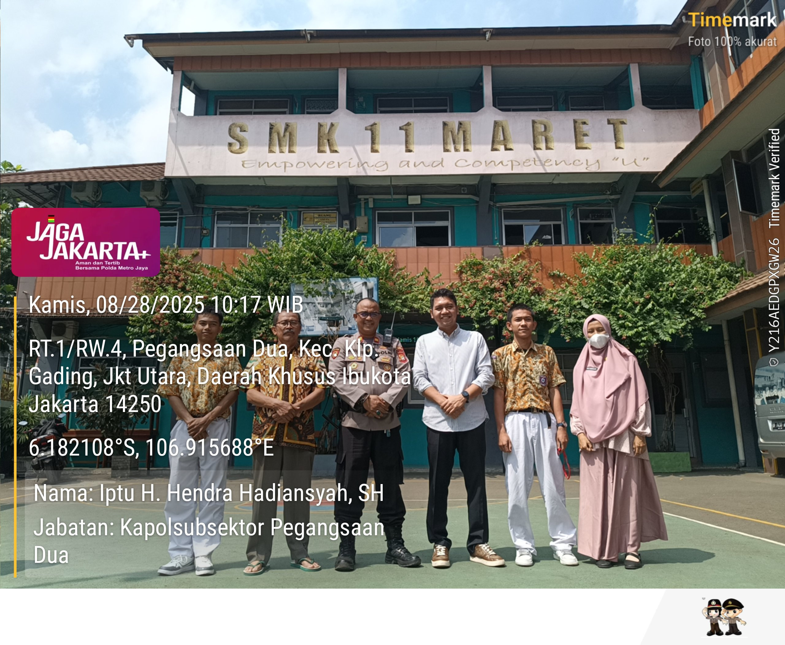 Polsek Kelapa Gading Gelar Himbauan Kamtibmas ke Sekolah, Dukung Program “Jaga Lingkungan”