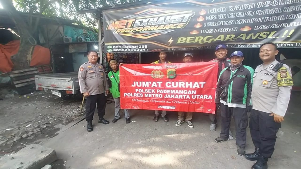 Polsek Pademangan Gelar "Jum’at Curhat" Ajak Warga Ancol Perangi Curanmor dan Narkoba