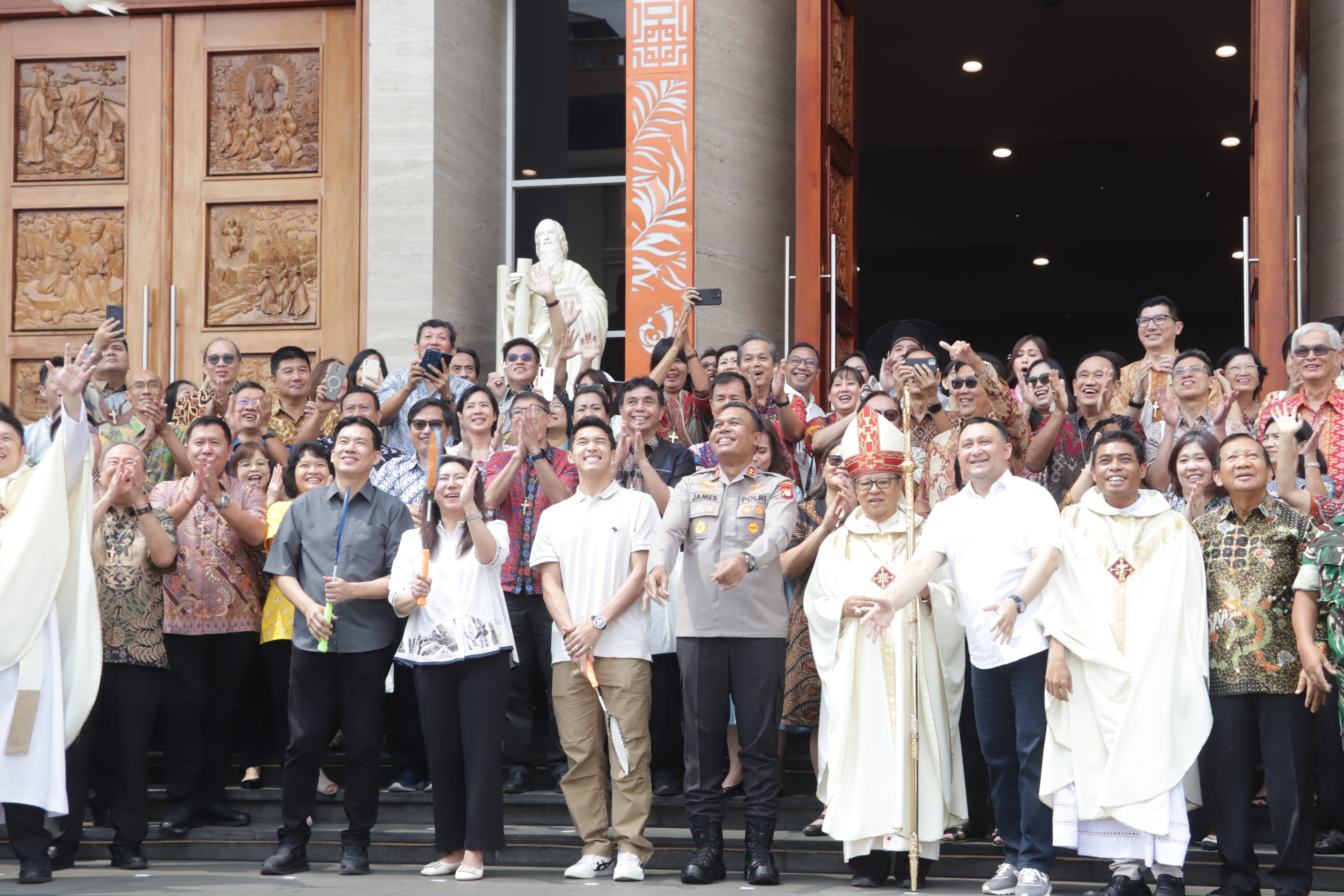 Gereja Katolik St. Andreas Kim Tae Gon Resmi Jadi Paroki Mandiri ke-70 Keuskupan Agung Jakarta, Dirayakan Bersama Polisi dan Tokoh Masyarakat