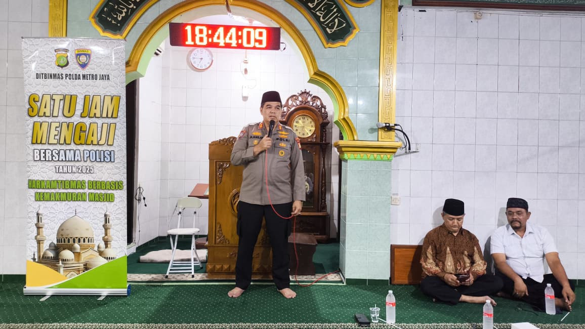 Polda Metro Jaya Tegaskan Komitmen Kamtibmas Lewat Program Satu Jam Mengaji di Johar Baru