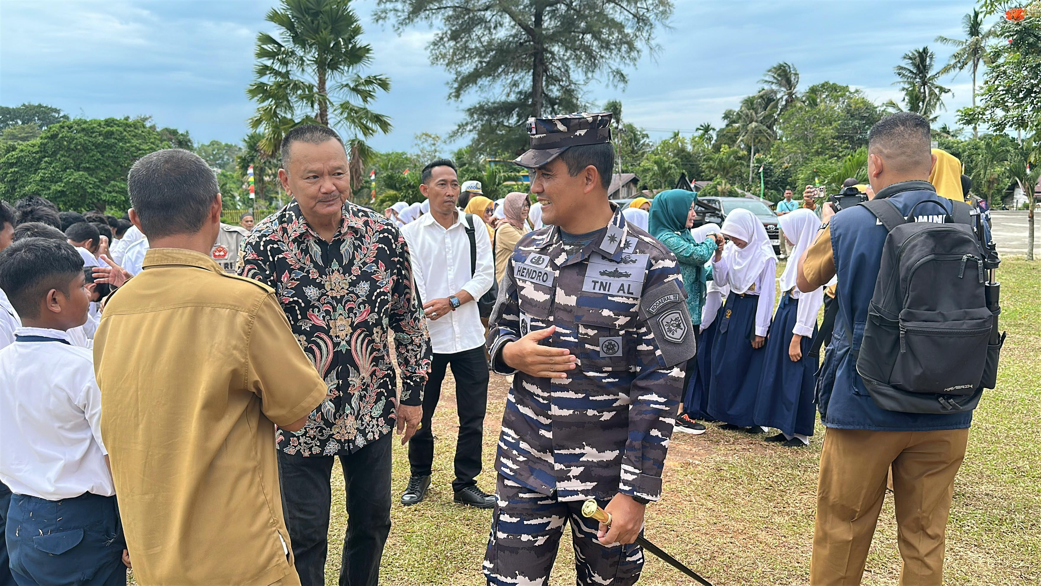 Danlanal Dabo Singkep Hadiri Peresmian Program Makan Bergizi Gratis (MBG) di Kabupaten Lingga