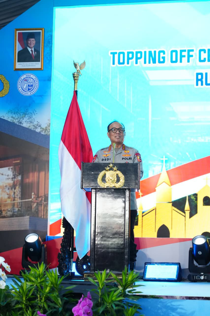 Peletakan Batu Pertama Rumah Ibadah di SMA Kemala Taruna Bhayangkara oleh Wakapolri, Simbol Toleransi dan Persaudaraan Antarumat Beragama