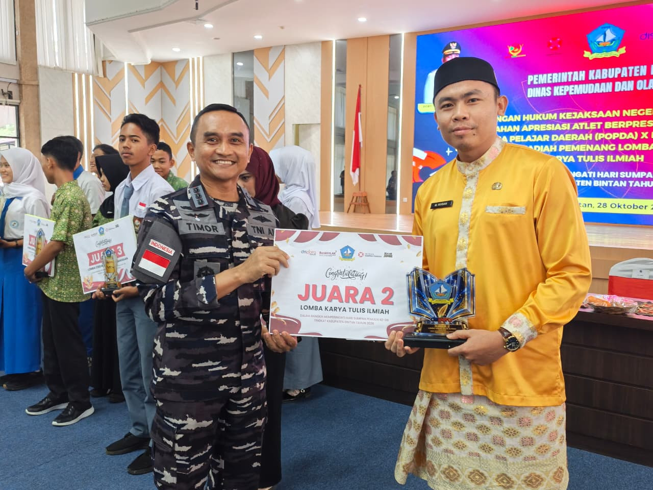 Danlanal Bintan Hadiri Hari Sumpah Pemuda Ke-98 Tahun 2026, Kobarkan Semangat Persatuan dan Patriotisme Generasi Bangsa