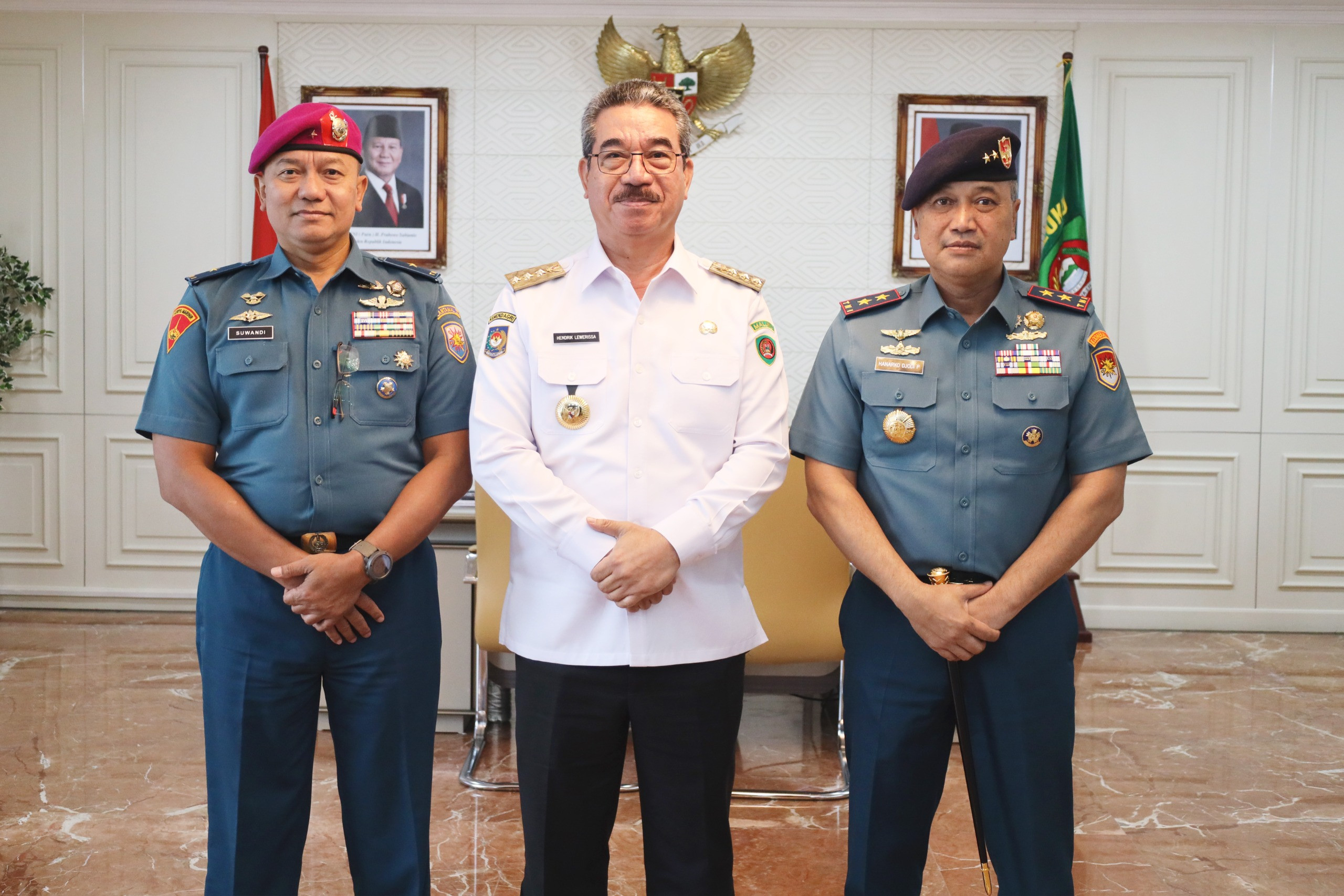 Komandan Kodaeral IX Laksanakan Courtesy Call Ke Gubernur Maluku
