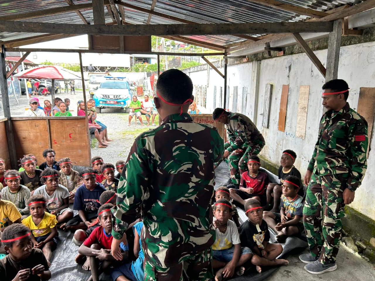 Tanamkan Semangat Pancasila, Satgas Pamtas Yonif 715/Motuliato Gelar Lomba Peringati Hari Lahir Pancasila