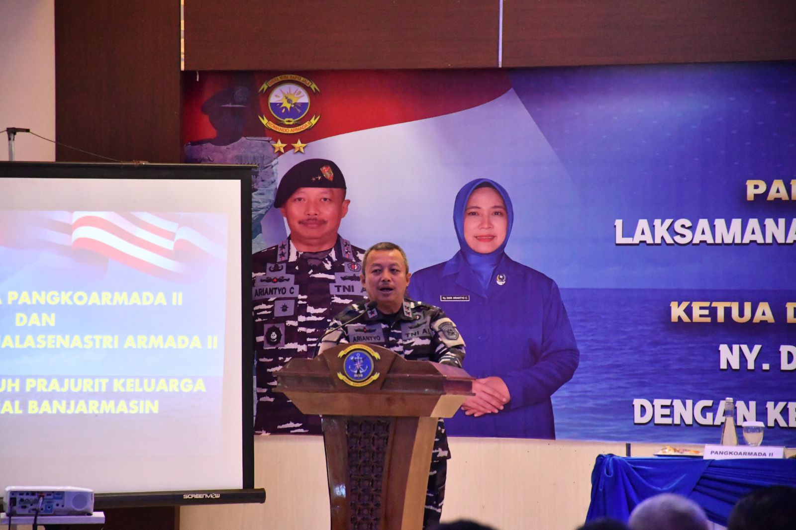 Pangkoarmada II Tatap Muka Dengan Keluarga Besar Lanal Banjarmasin