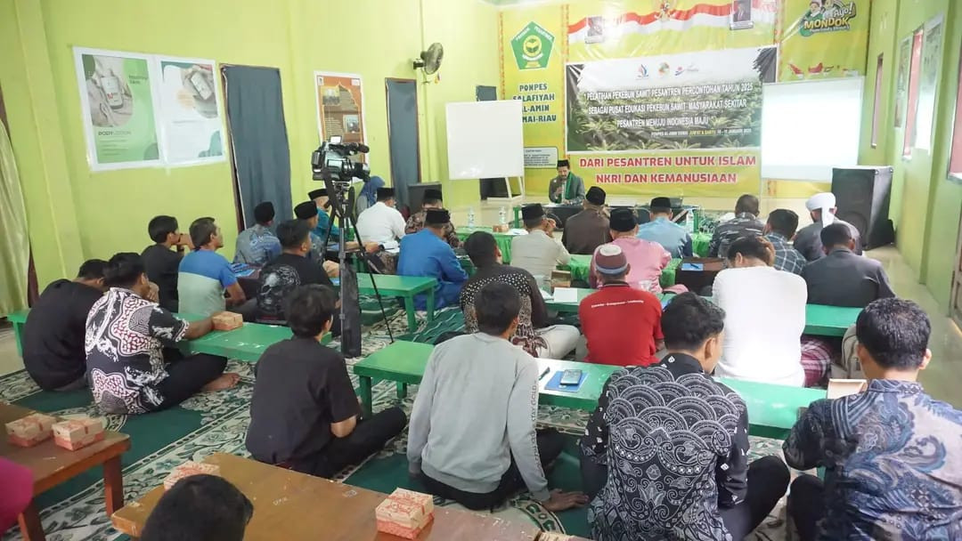 Awali Tahun 2025, Pesantren Al Amin Dumai Gelar Pelatihan Perkebunan Sawit Percontohan