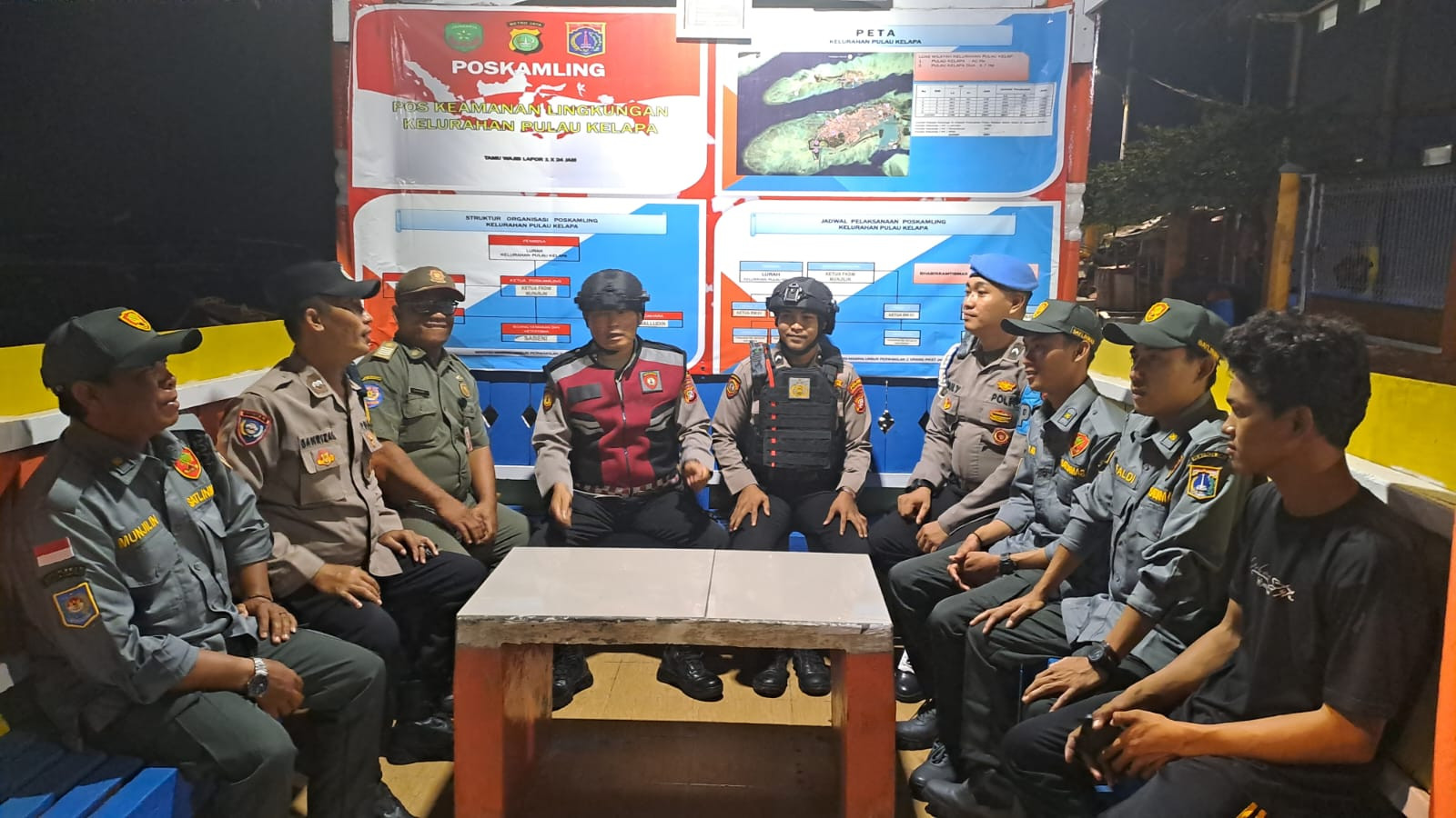 Polsek Kepulauan Seribu Utara Gelar Pemantauan Pos Kamling Tiga Pulau, Wujudkan Lingkungan Aman dan Kondusif