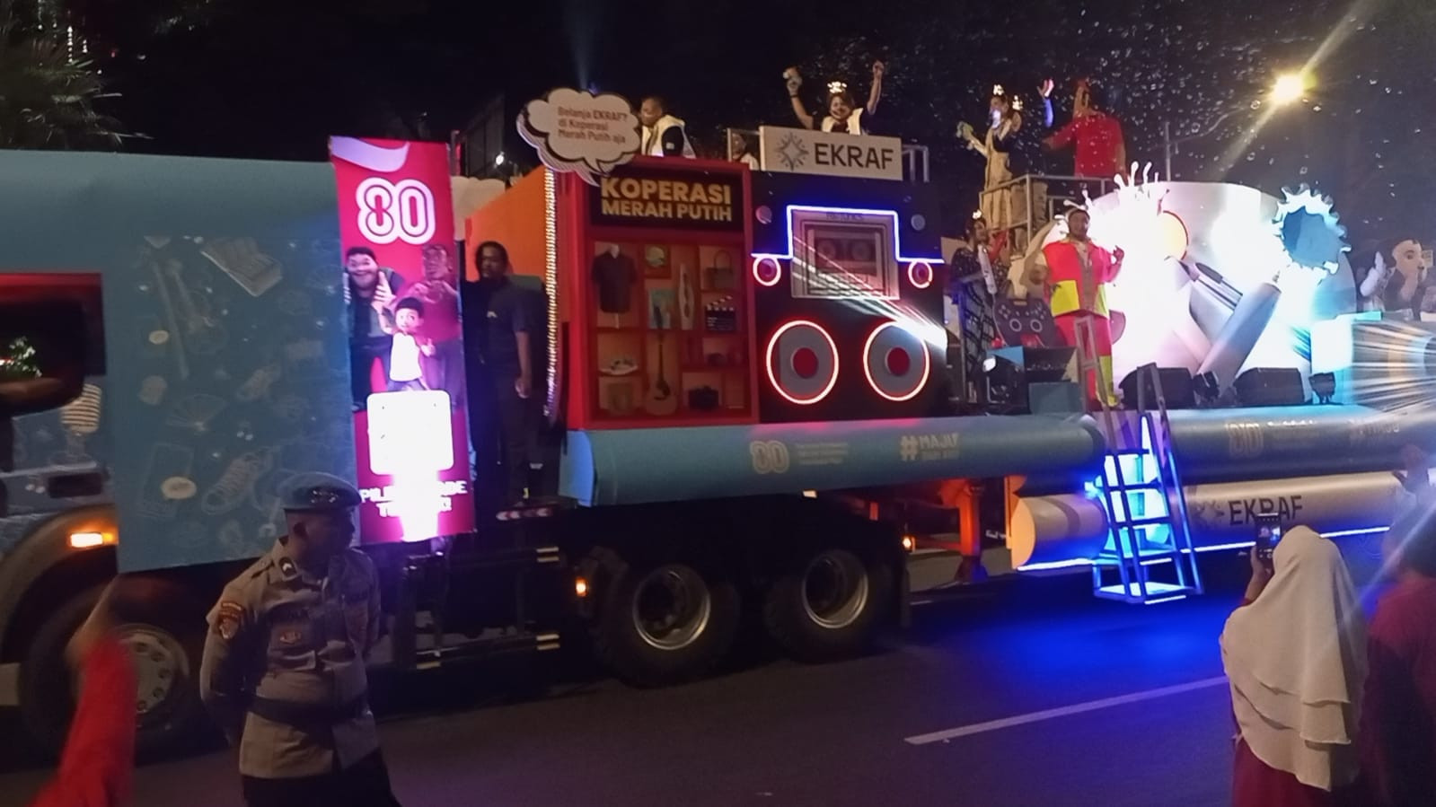 Karnaval Budaya HUT RI ke-80 Berlangsung Meriah dan Kondusif di Jakarta Pusat