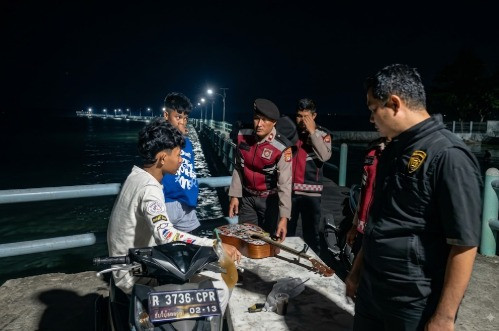 Patroli Malam Jakarta On The Spot, Polsek Kepulauan Seribu Selatan Ajak Warga Manfaatkan Layanan Polisi 110