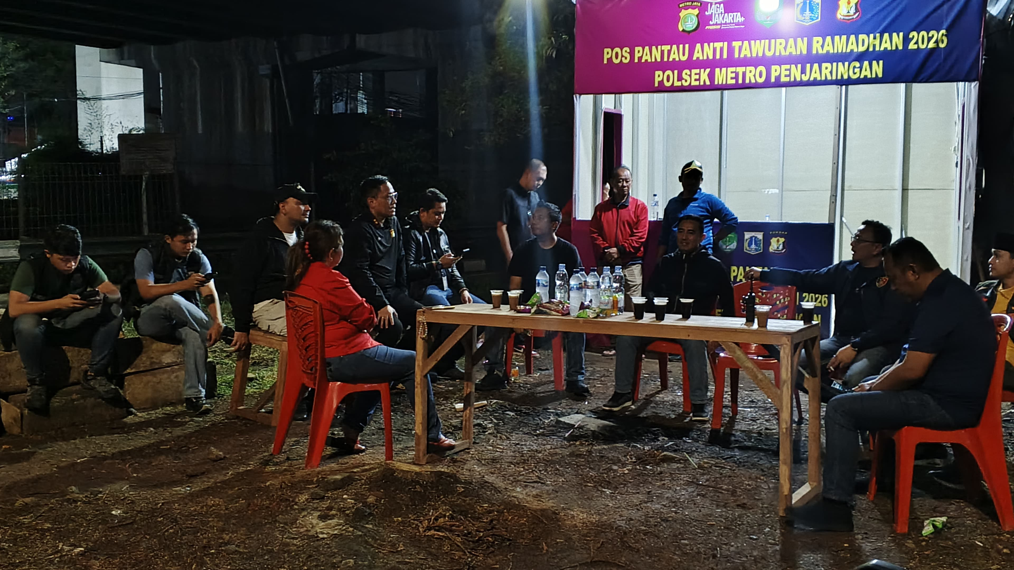 Kapolres Metro Jakarta Utara Sidak Pos Pantau Penjaringan Dini Hari, Pastikan Personel Siaga Jaga Kamtibmas